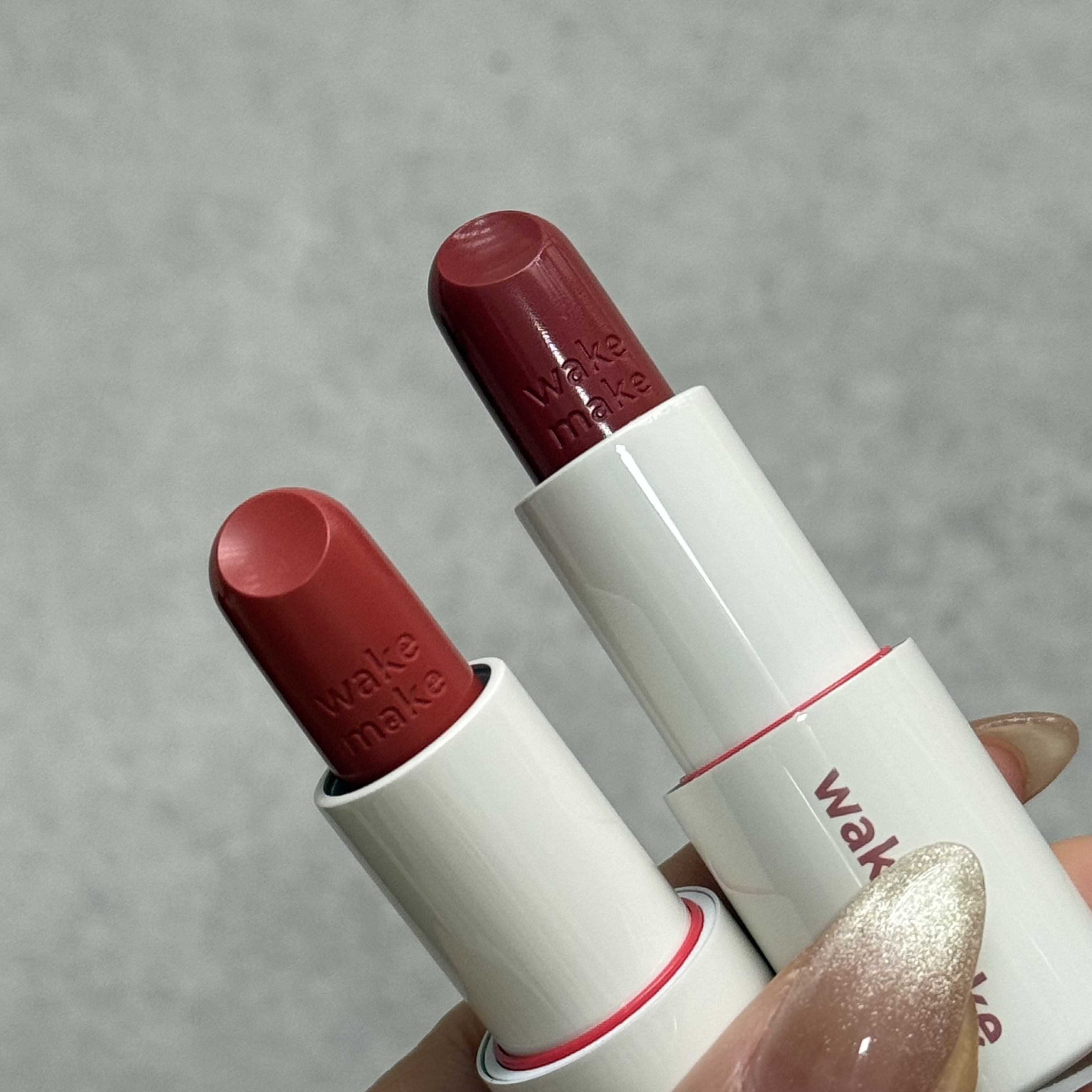 ヘルシーグロウバームスティック/wakemake/口紅を使ったクチコミ（3枚目）