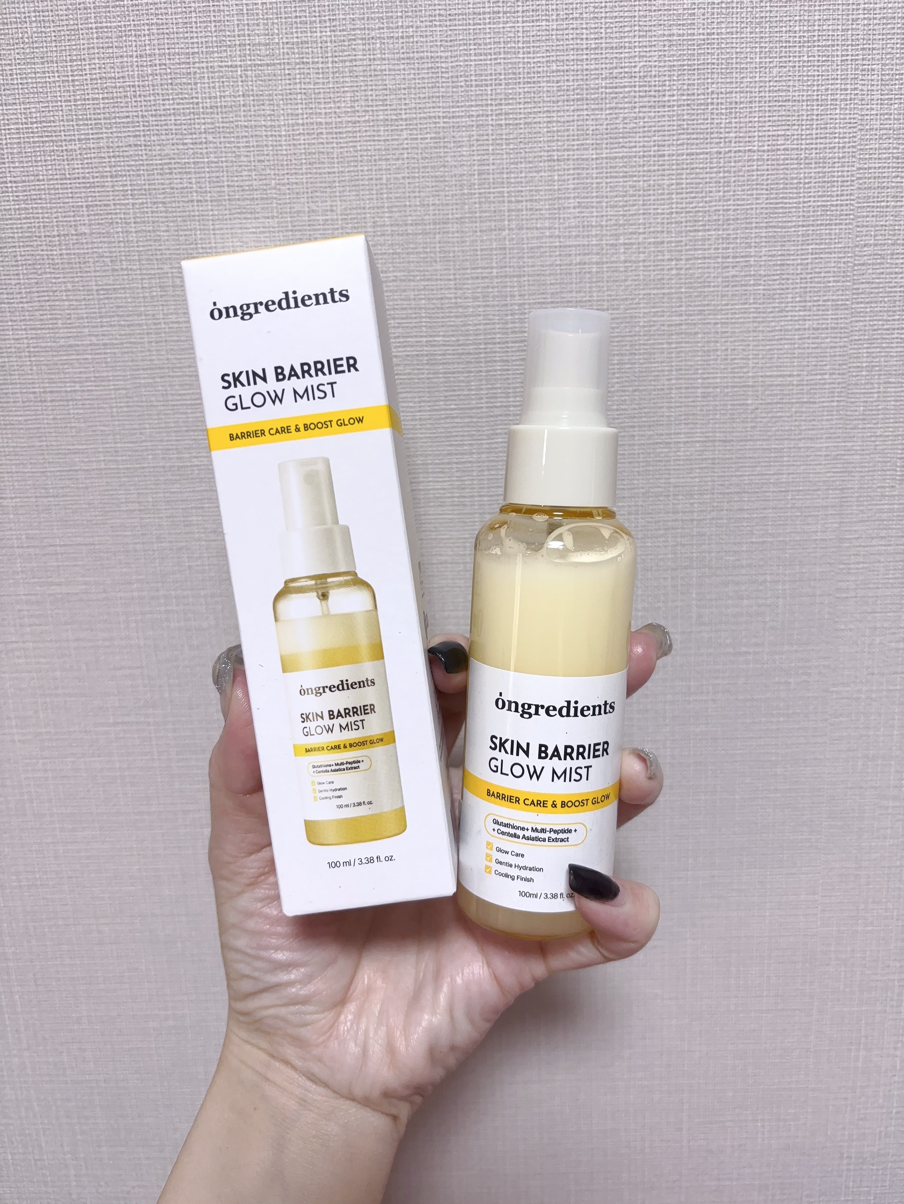 オングリディエンツ スキンバリアグローミスト/Ongredients/ミスト状化粧水を使ったクチコミ（1枚目）