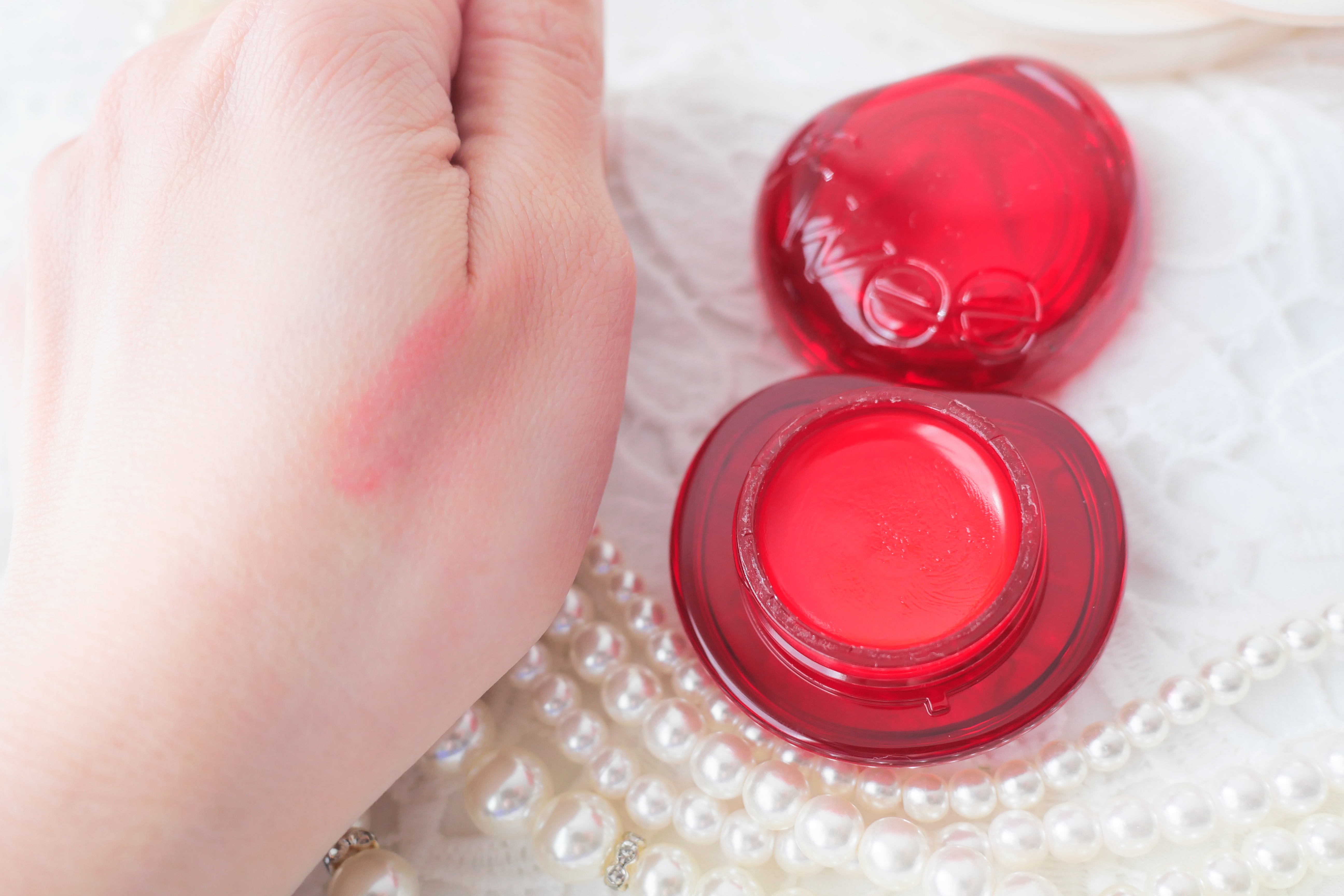 フィー リップアンドチーク グローイジェリーポット/fwee/リップグロスを使ったクチコミ（2枚目）