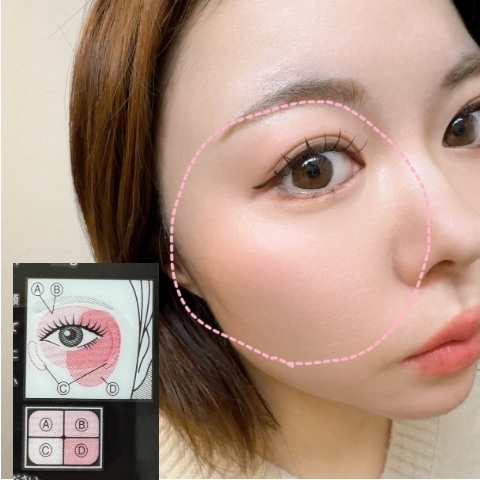 バウンシーチークシャドウ/KATE/マルチパレットを使ったクチコミ（2枚目）