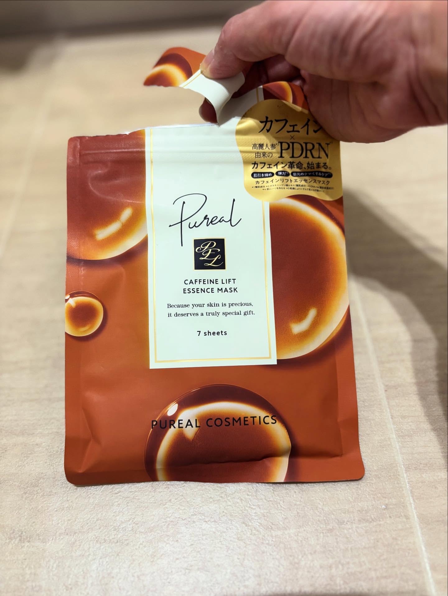 カフェインリフトエッセンスマスク/ピュレア/シートマスク・パックを使ったクチコミ（1枚目）