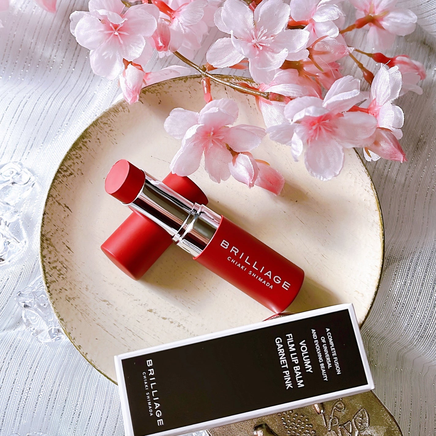 ボリューミー フィルムリップバーム/ブリリアージュ/リップバームを使ったクチコミ(4枚目)