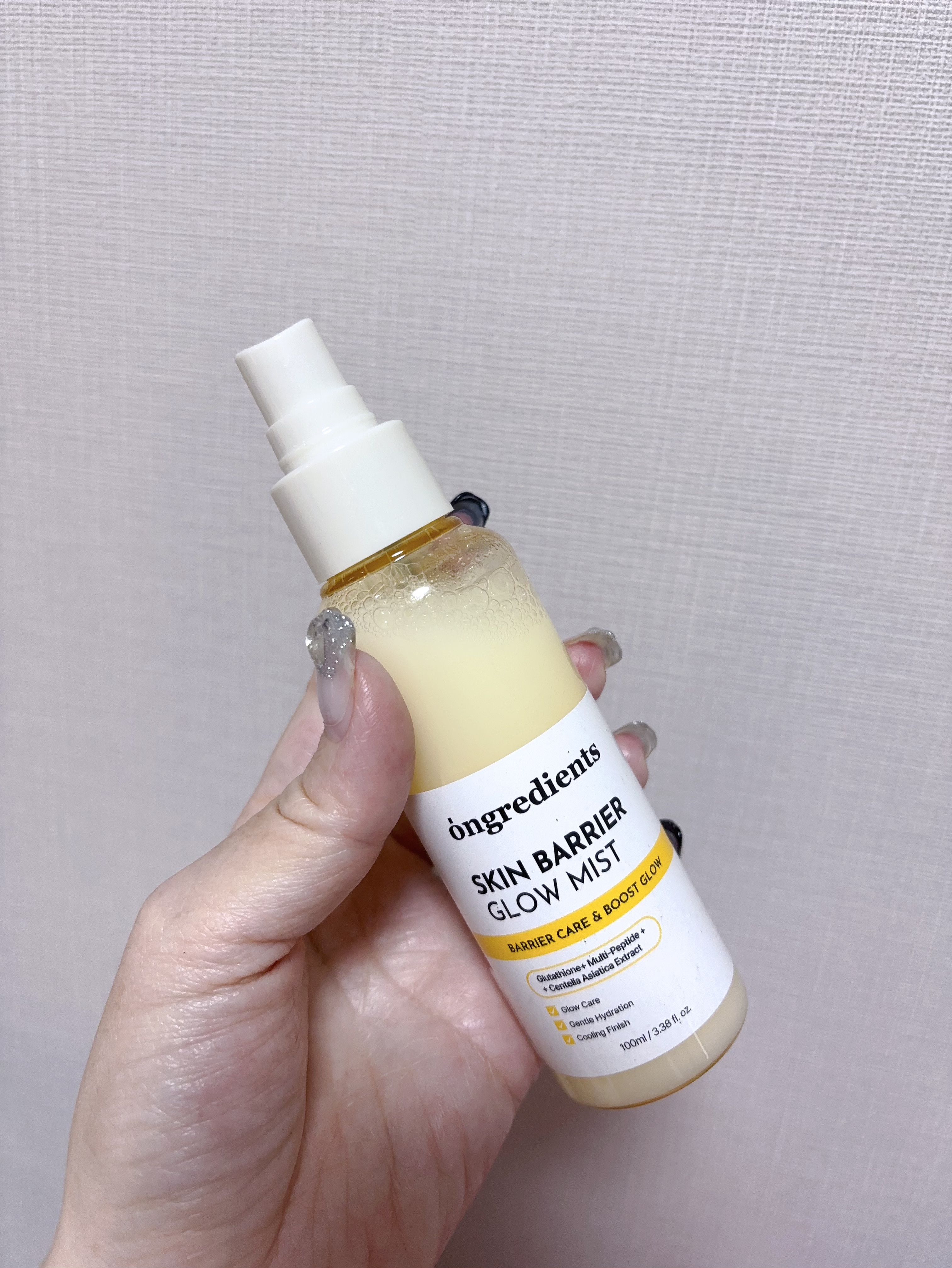 オングリディエンツ スキンバリアグローミスト/Ongredients/ミスト状化粧水を使ったクチコミ（3枚目）