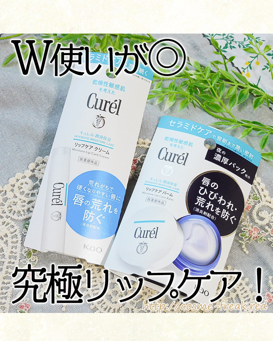 リップケア クリーム/キュレル/リップクリームを使ったクチコミ（1枚目）