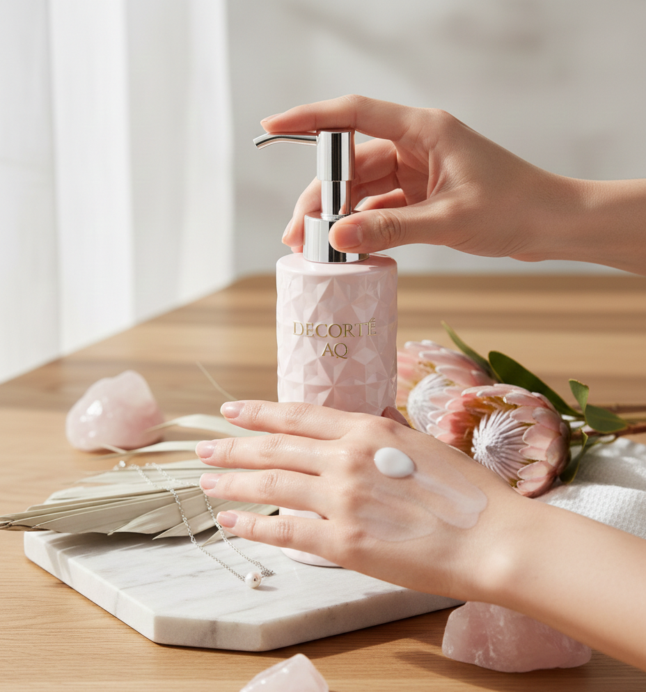 DECORTÉ AQ ラディアンス スムース ブライトニング ボディミルク(医薬部外品)のクチコミ「肌にのせた瞬間のなめらかさ。
ミルクなのに重さがなく、
すーっと広がって一瞬でなじみます🫧

.....」（2枚目）