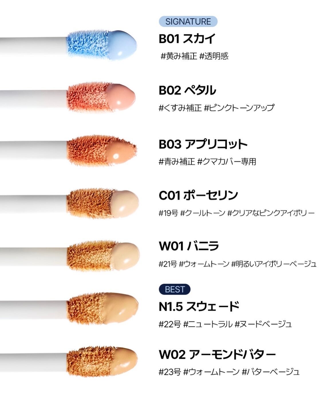 *chihiro.|旬のコスメ図鑑💐イエベ春/2nd夏🎀🫧 on LIPS 「tfit🩵7色から選ぶ新作コンシーラー(⸝⸝⸝⁍̴̛‧̫̮⁍̴..」(2枚目)