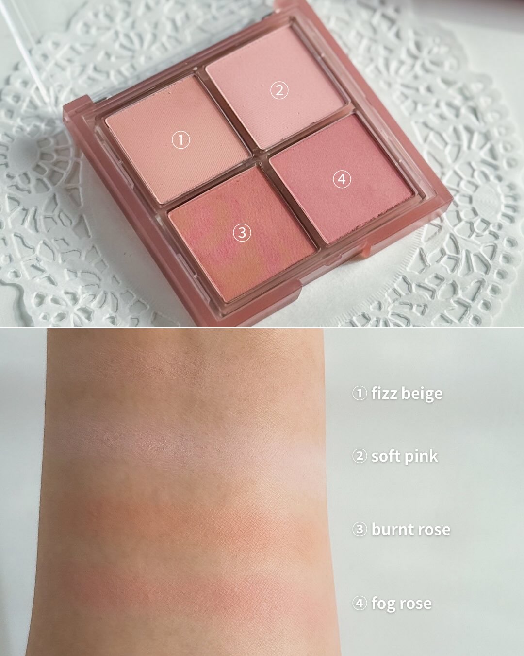 ミックスマッチチークパレット/be aube/パウダーチークを使ったクチコミ（3枚目）