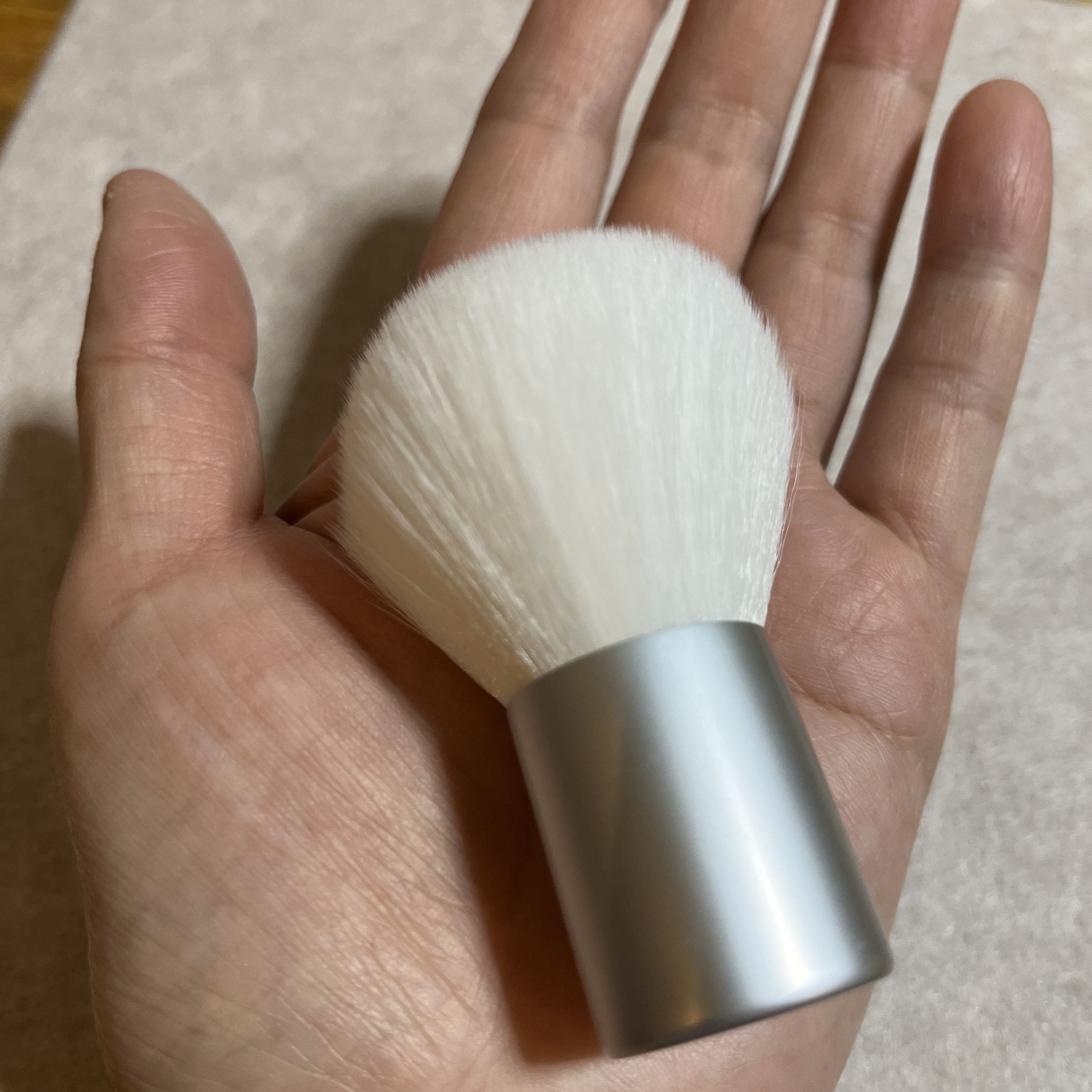 KM カブキブラシ/DAISO/メイクブラシを使ったクチコミ（3枚目）