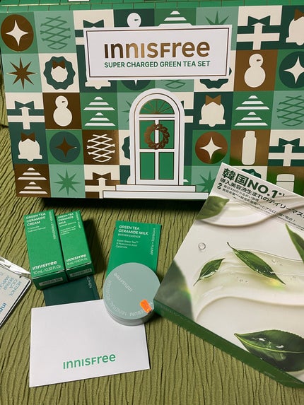 グリーンティー セラミド バリア クリーム/innisfree/フェイスクリームを使ったクチコミ(1枚目)