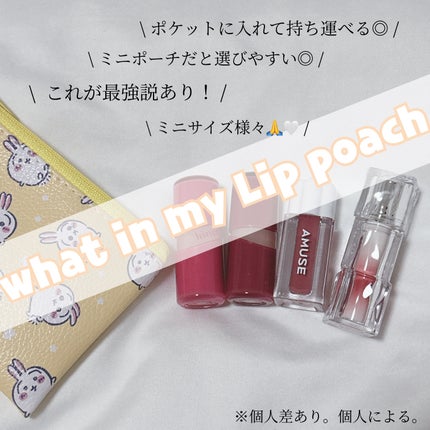 デューティント 09 モーヴグレープ(ミニ)/AMUSE/リップティントを使ったクチコミ(1枚目)