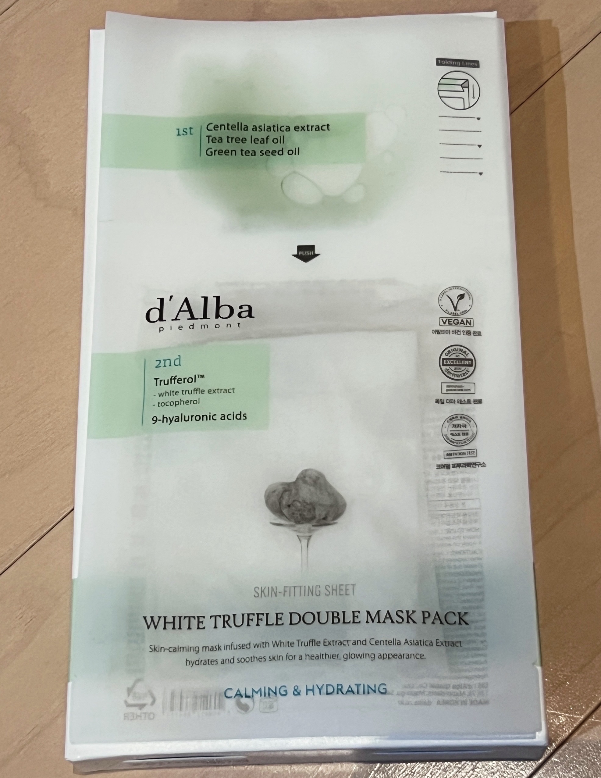 ホワイトトリュフダブルマスクパック(鎮静/保湿) /ダルバ/シートマスク・パックを使ったクチコミ（2枚目）