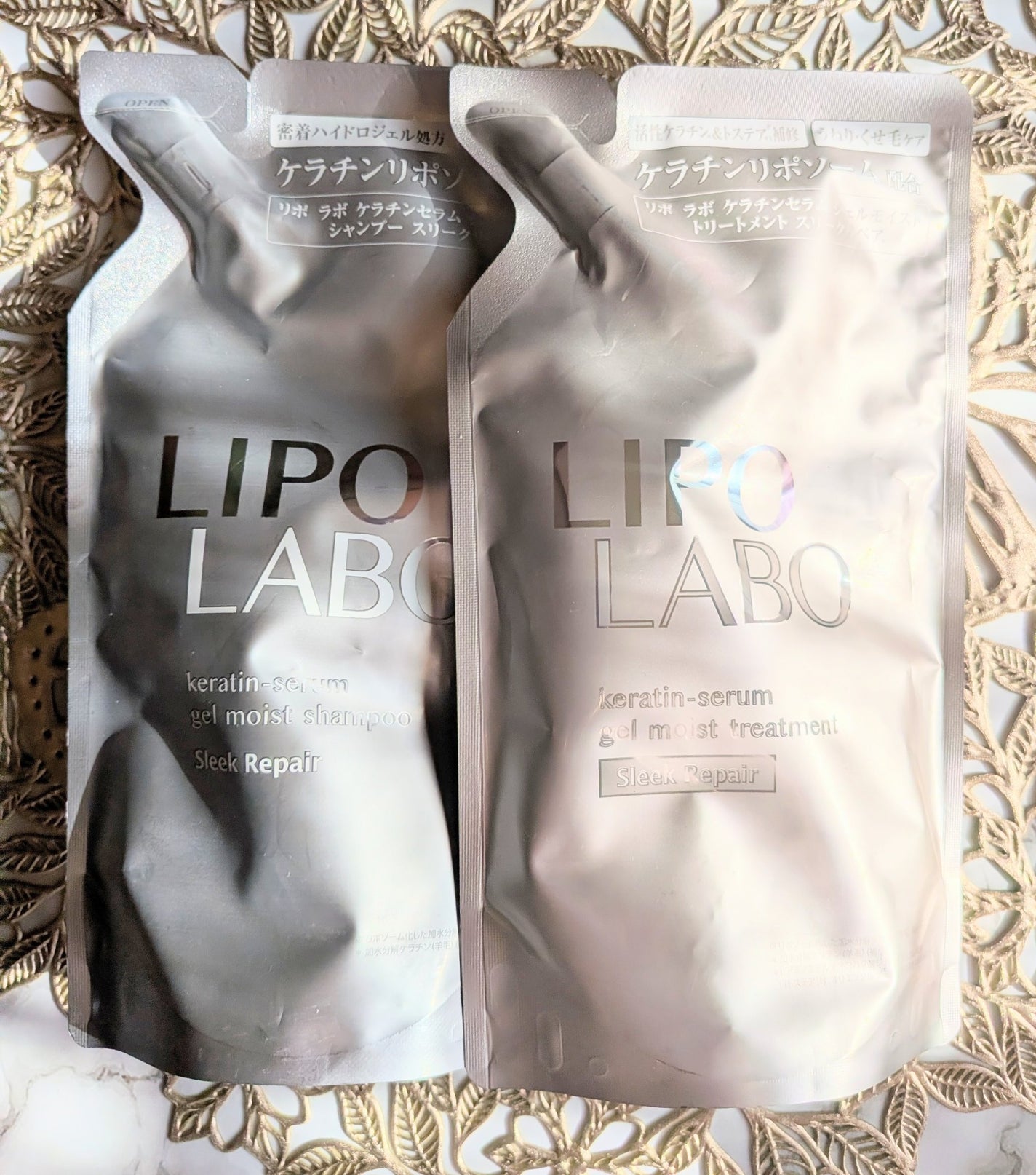 リポ ラボ ケラチンセラム ジェルモイスト シャンプー /トリートメントスリークリペア*/LIPO LABO/市販シャンプーを使ったクチコミ(1枚目)