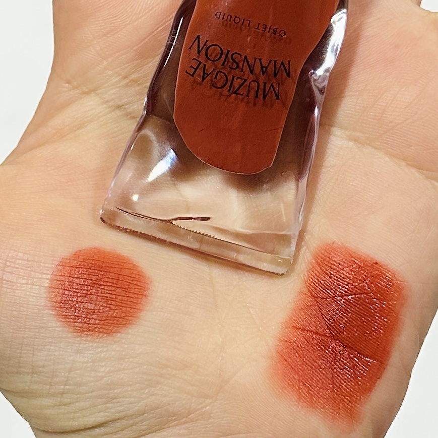 オブジェリキッド/MUZIGAE MANSION/口紅を使ったクチコミ（2枚目）