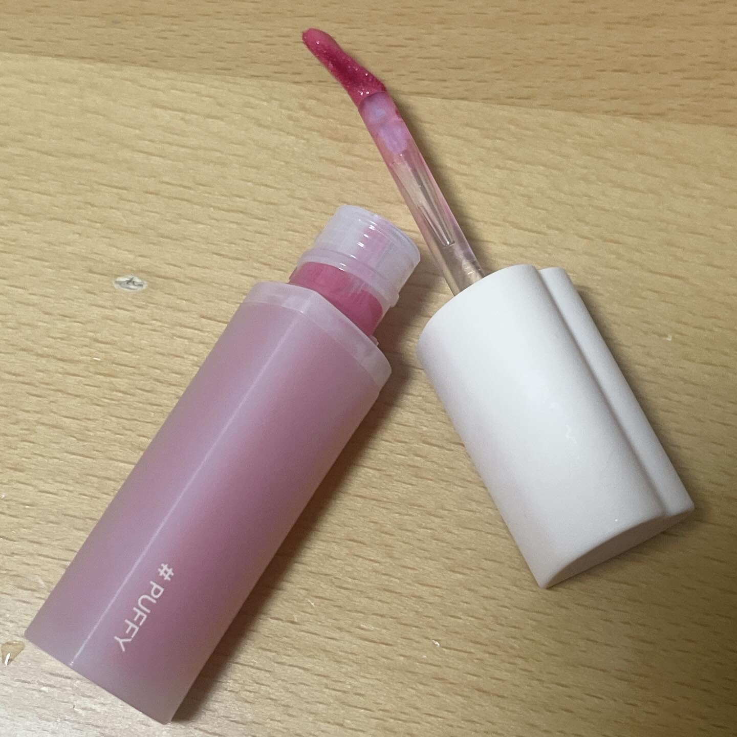 ハートクラッシュ ベアグレイズティント 06 パフィ(PUFFY)/HOLIKA HOLIKA/リップティントを使ったクチコミ（2枚目）