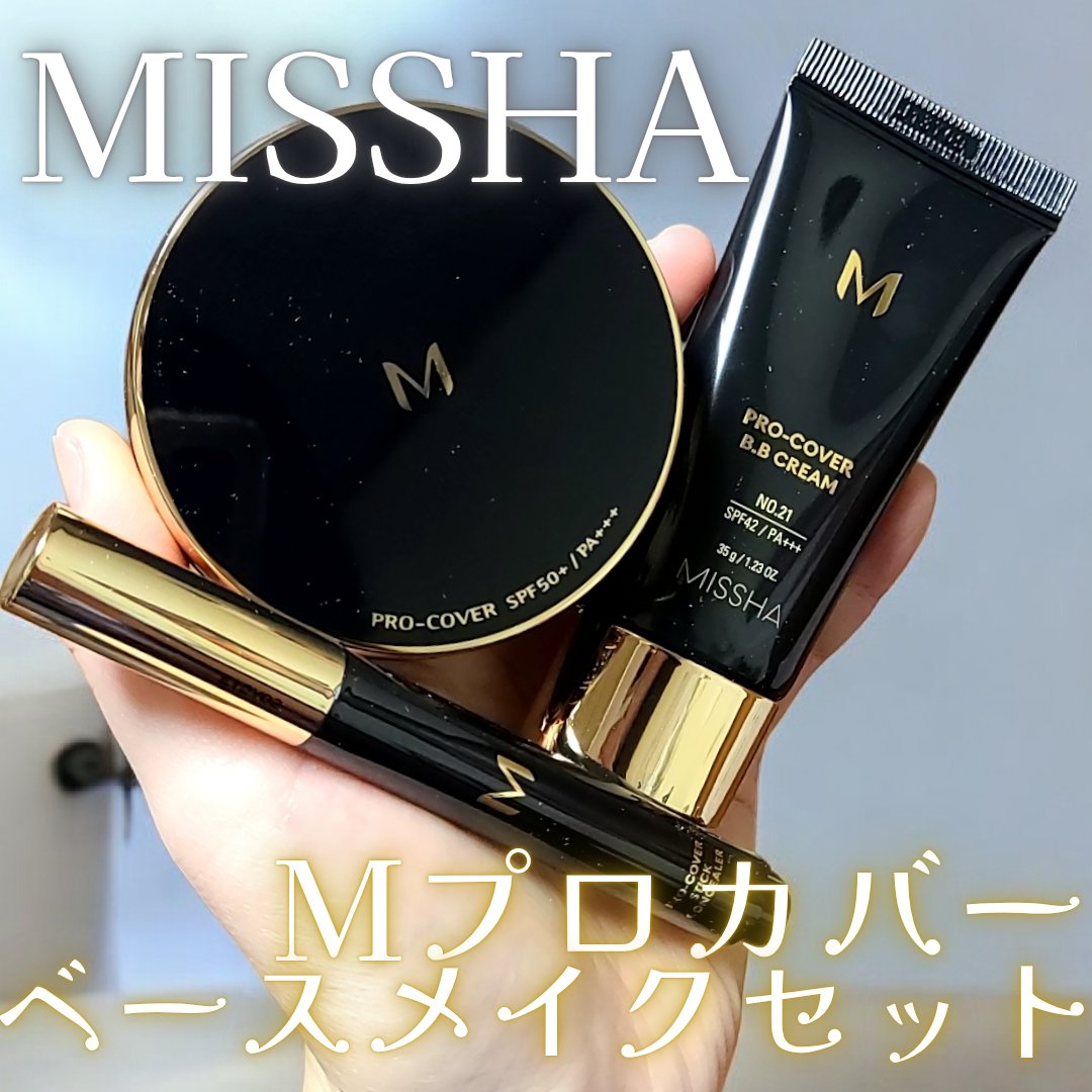 M クッション ファンデーション(プロカバー)/MISSHA/クッションファンデーションを使ったクチコミ（1枚目）