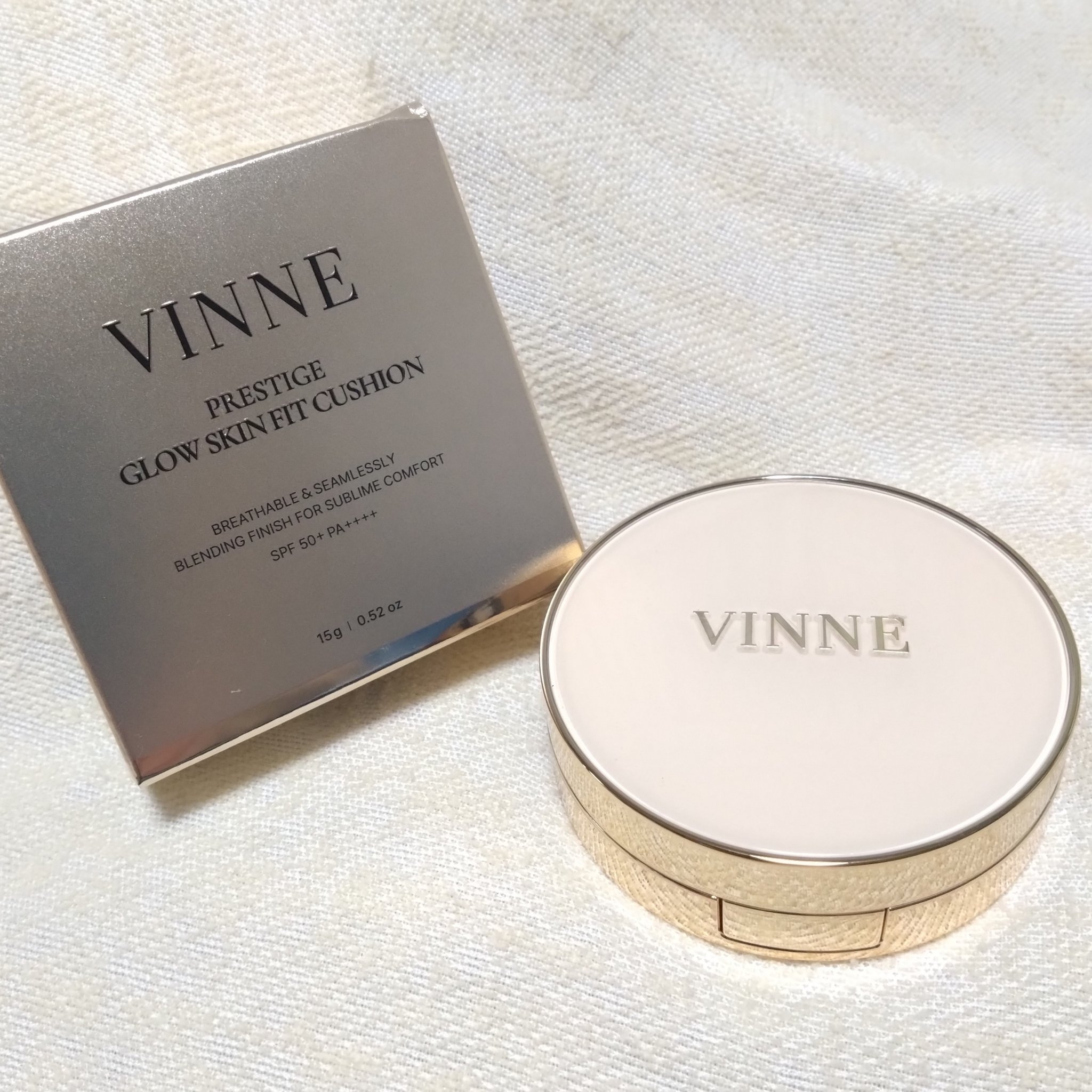 プレステージグロウスキンフィットクッション/VINNE /クッションファンデーションを使ったクチコミ（1枚目）