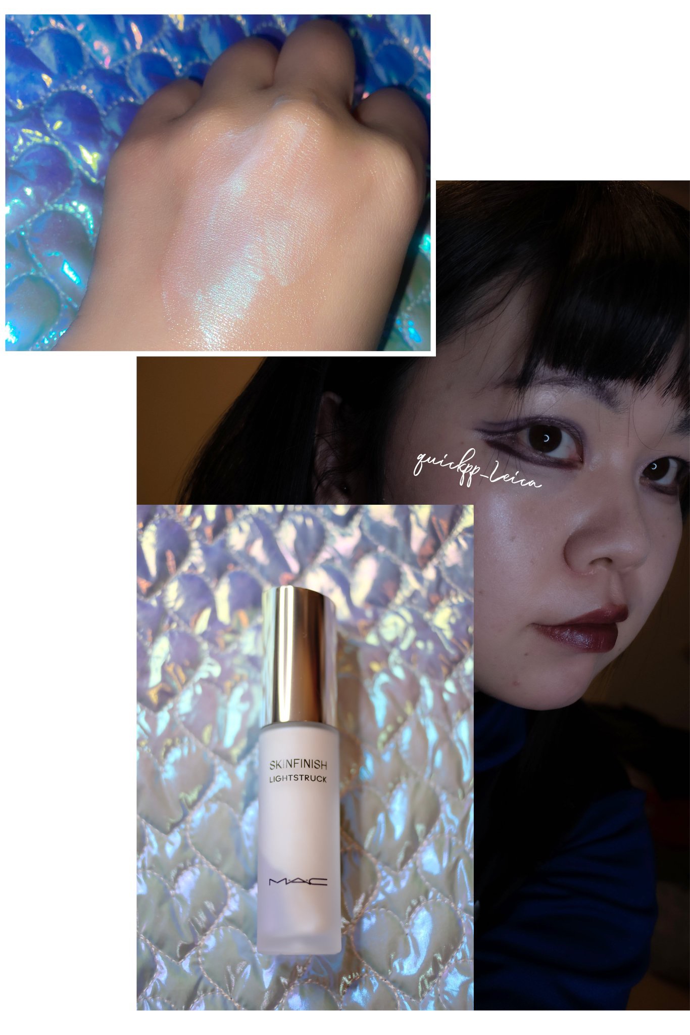 スキンフィニッシュ ライトストラック リキッド ハイライター/M・A・C/リキッドハイライトを使ったクチコミ（2枚目）