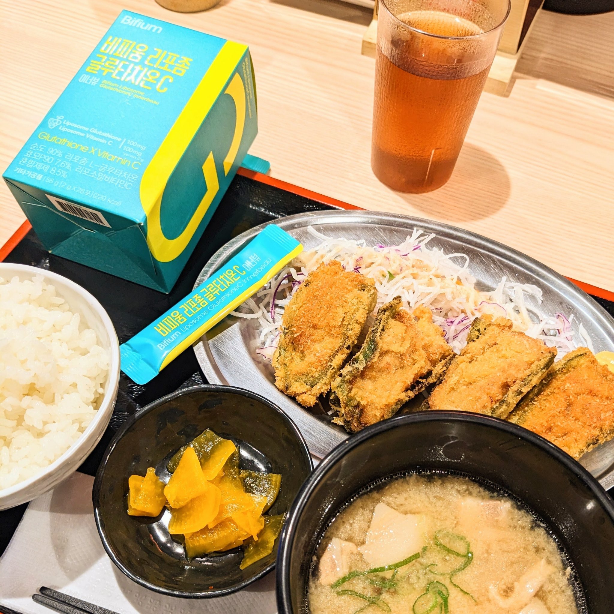 LG生活庭園 ビフィウムリポソームグルタチオンCのクチコミ「肌の明るさが　雪のように欲しいと思ったら
このサプリ❣️

雪が降っていたと思ったら
不意に晴.....」（1枚目）