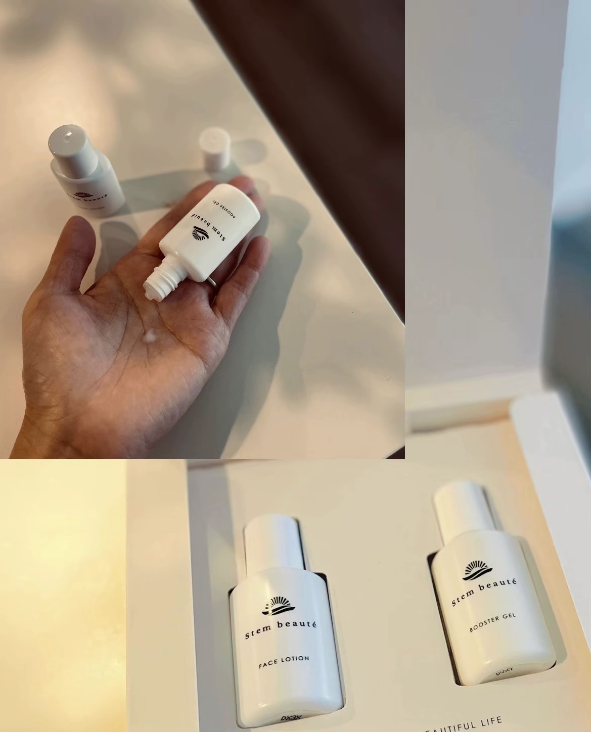 ステムボーテ New Trial setのクチコミ「

花粉でゆらぐ季節到来の時期。
安心してつかえるのでゆらぎ肌の方にも
おすすめしたい🌿
 ベ.....」（3枚目）