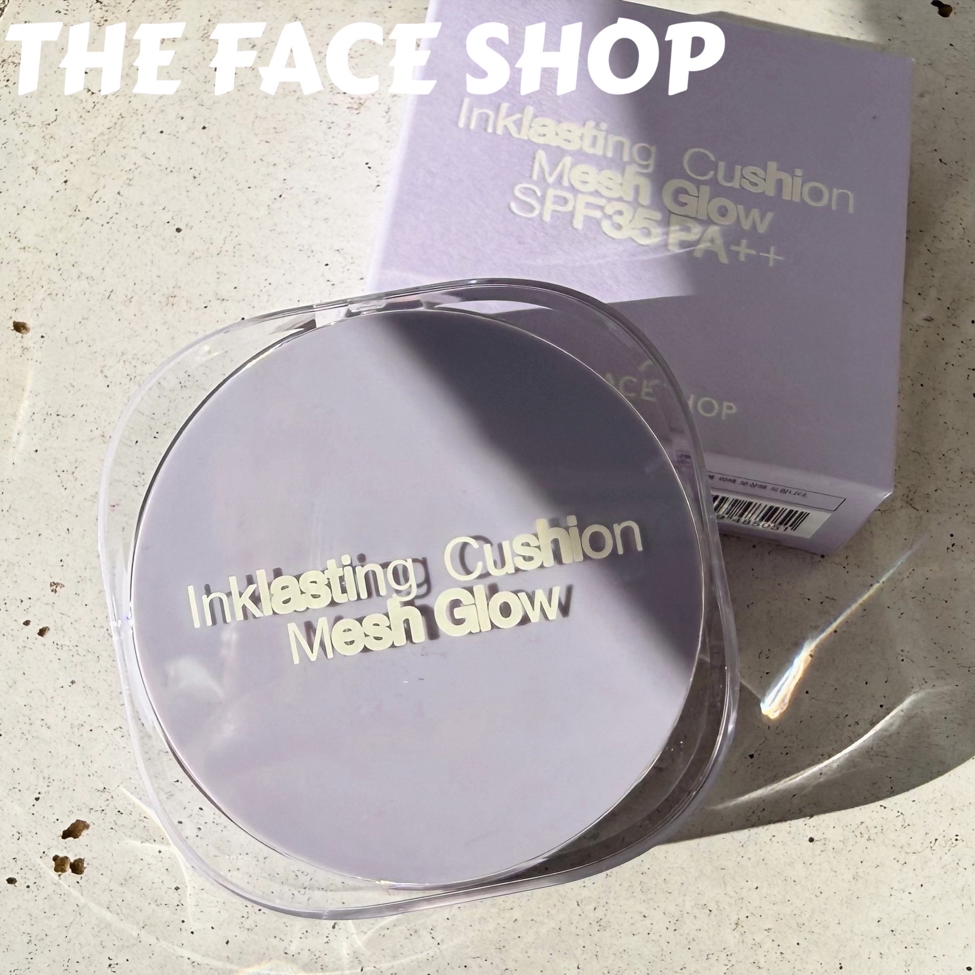 インクラスティングクッションメッシュグロウ/THE FACE SHOP/クッションファンデーションを使ったクチコミ（1枚目）