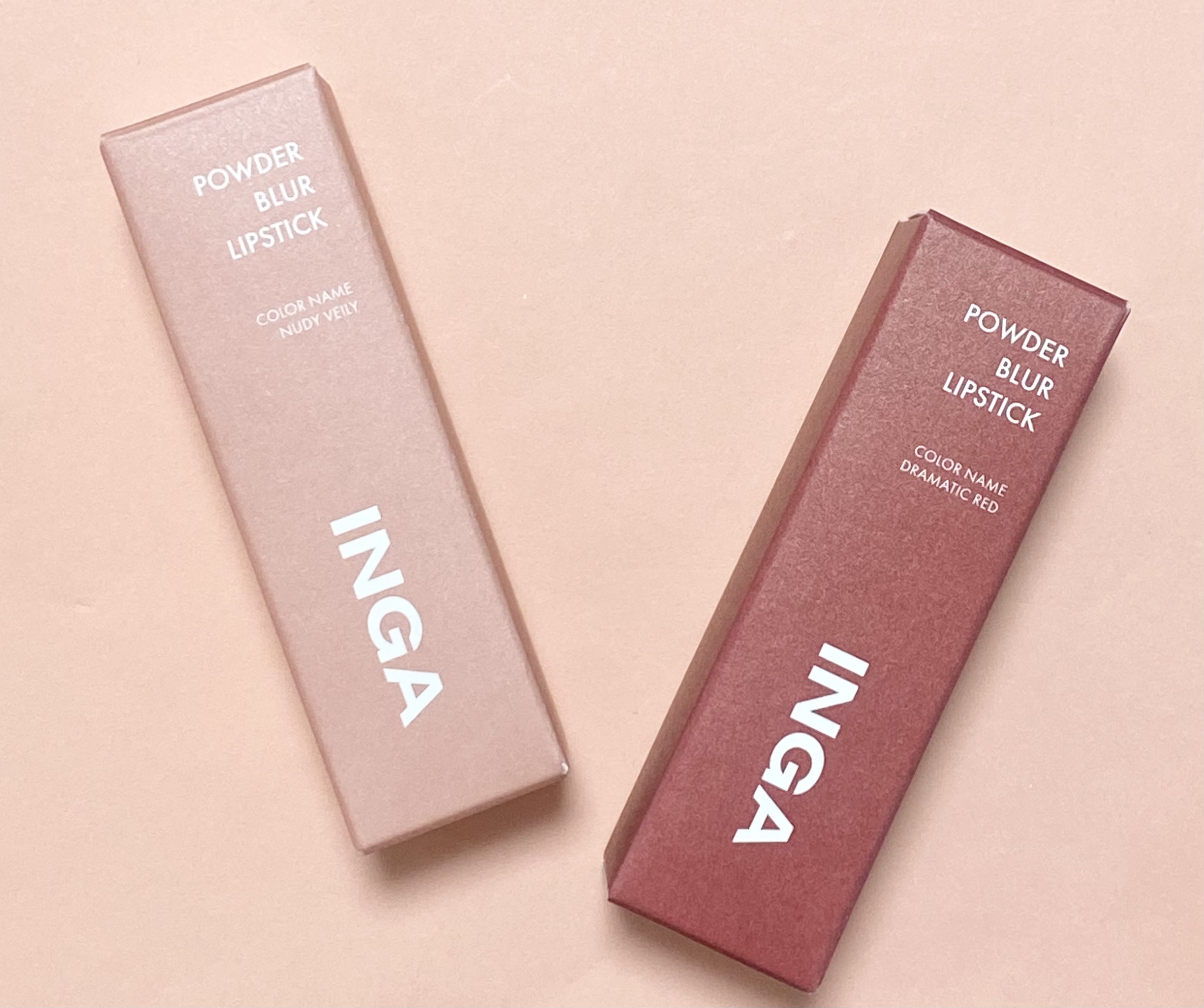 パウダーブラー リップスティック/INGA/口紅を使ったクチコミ（1枚目）