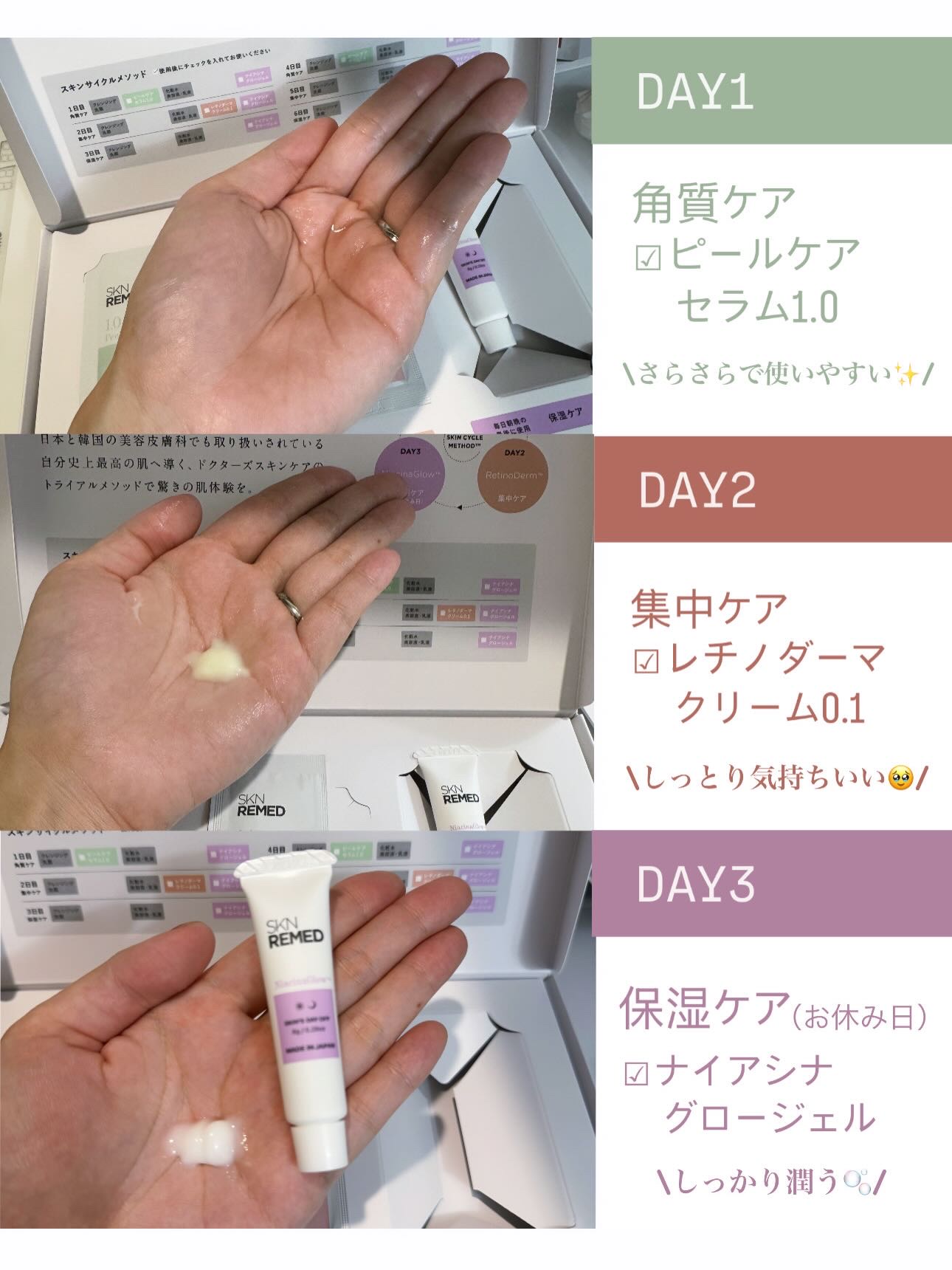 トライアルセット/SKN REMED/トライアルキットを使ったクチコミ（2枚目）