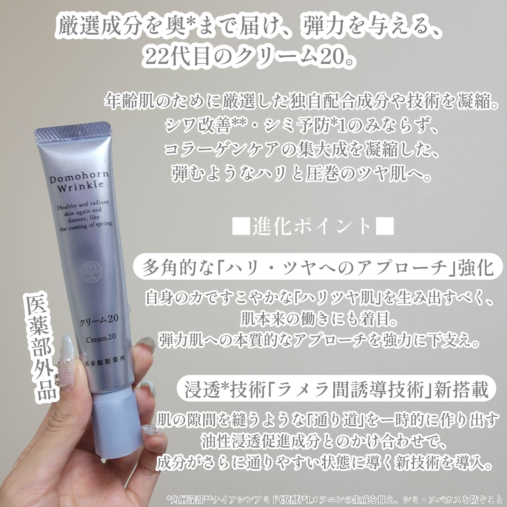 クリーム20[医薬部外品]/ドモホルンリンクル/フェイスクリームを使ったクチコミ（2枚目）