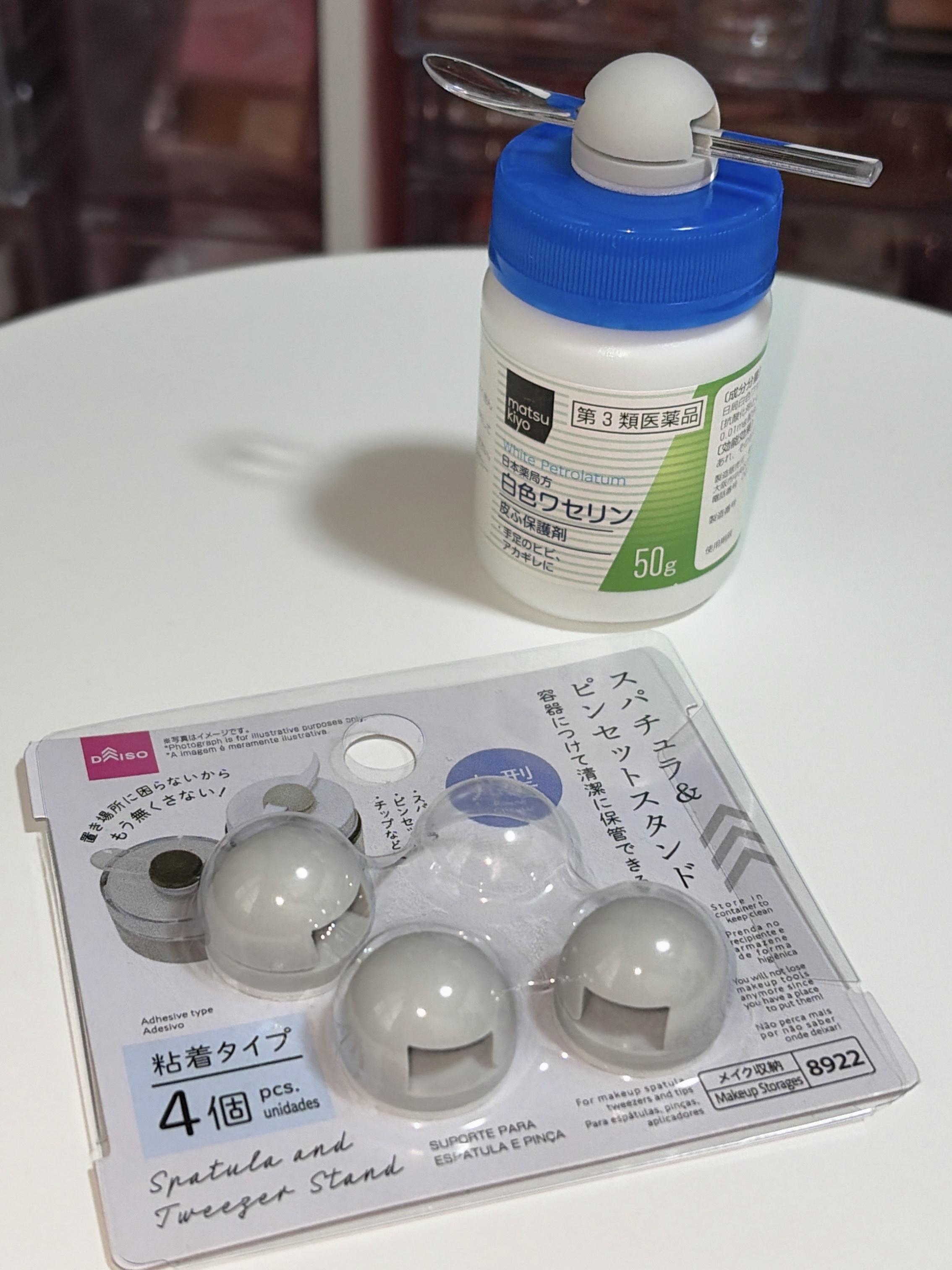 スパチュラ＆ピンセットスタンド ネコ型/DAISO/その他を使ったクチコミ（1枚目）