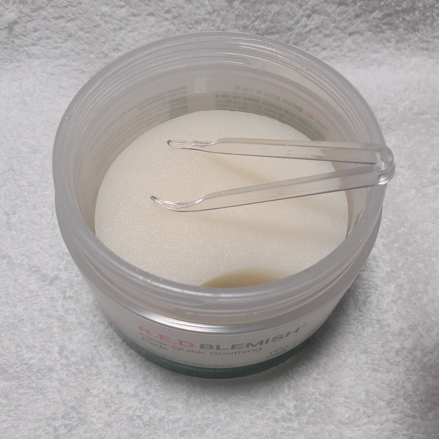 レッドブレミッシュクリアクイックスージングパック/Dr.G/拭き取り化粧水を使ったクチコミ(3枚目)