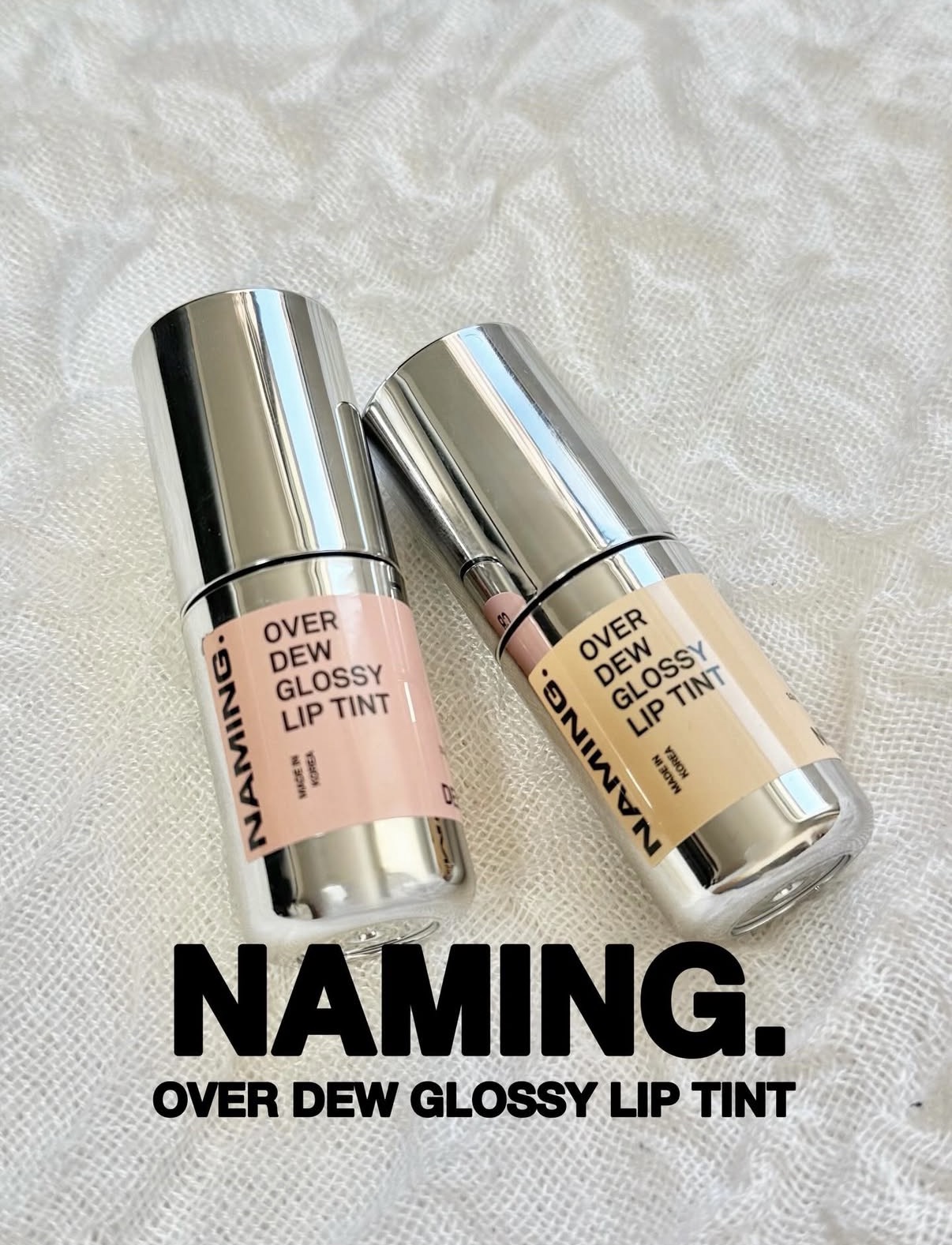 NAMING. オーバーデューグロッシーリップティントのクチコミ「⁡
🫦▪️◾️◼️🔲
⁡
　  NAMING.
⁡
🔳◻️◽️▫️👄
⁡
⁡
OVER DEW.....」（1枚目）