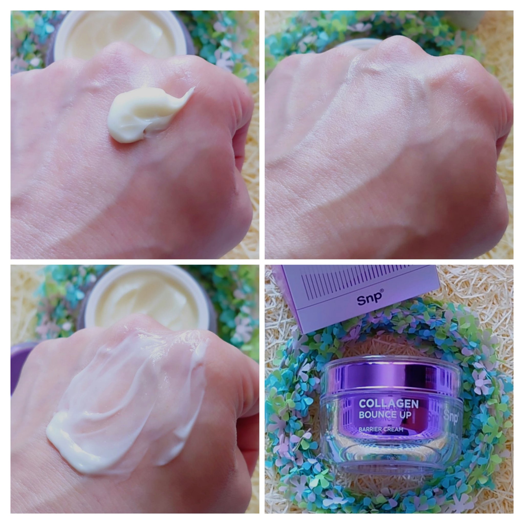 コラーゲンバウンスアップバリアクリーム/SNP/フェイスクリームを使ったクチコミ（2枚目）