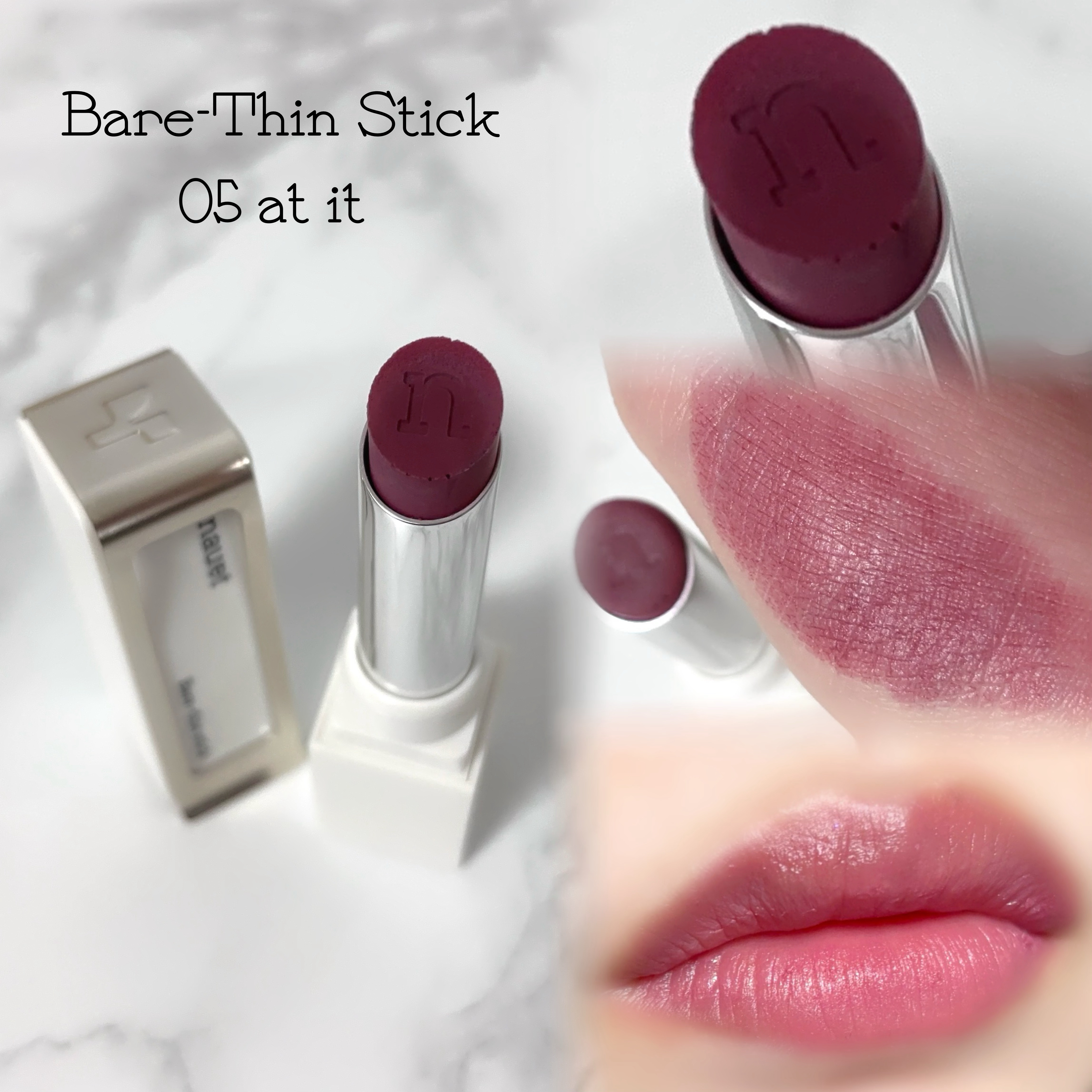 ベアシンスティック/nauet/口紅を使ったクチコミ（2枚目）