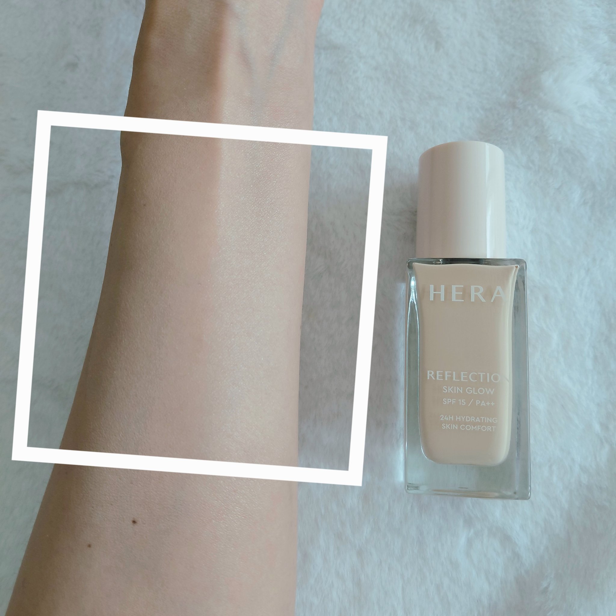リフレクション スキングロウファンデーション/HERA/リキッドファンデーションを使ったクチコミ（3枚目）