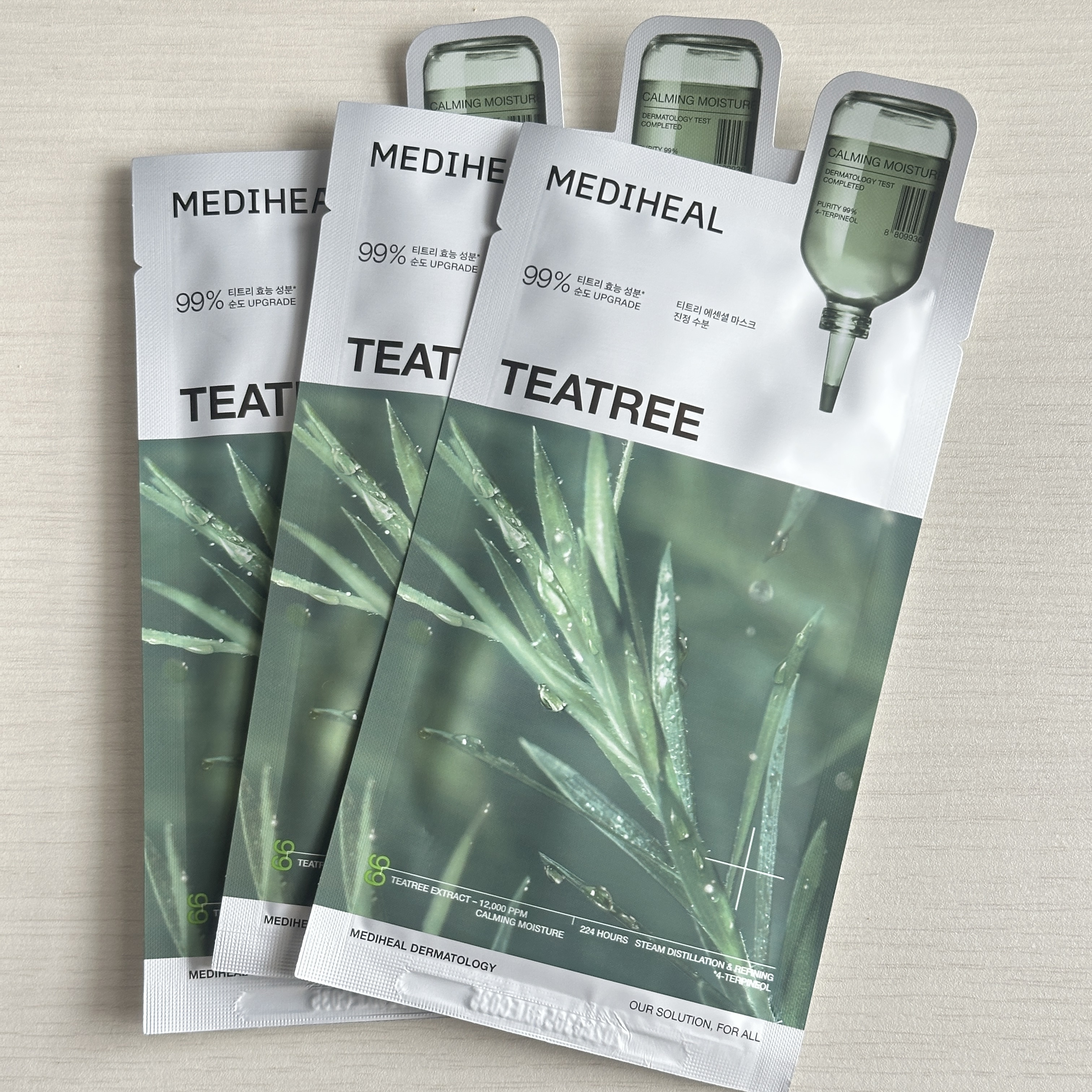 ティーツリー エッセンシャルマスクカーミングモイスチャー/MEDIHEAL/シートマスク・パックを使ったクチコミ（1枚目）