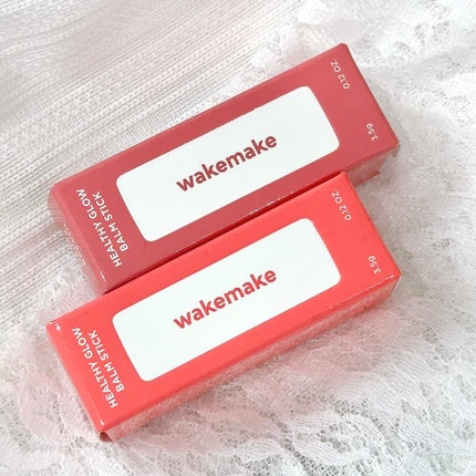 ヘルシーグロウバームスティック/wakemake/口紅を使ったクチコミ(4枚目)