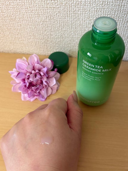 グリーンティー セラミド ミルク エッセンストナー/innisfree/化粧水を使ったクチコミ(2枚目)