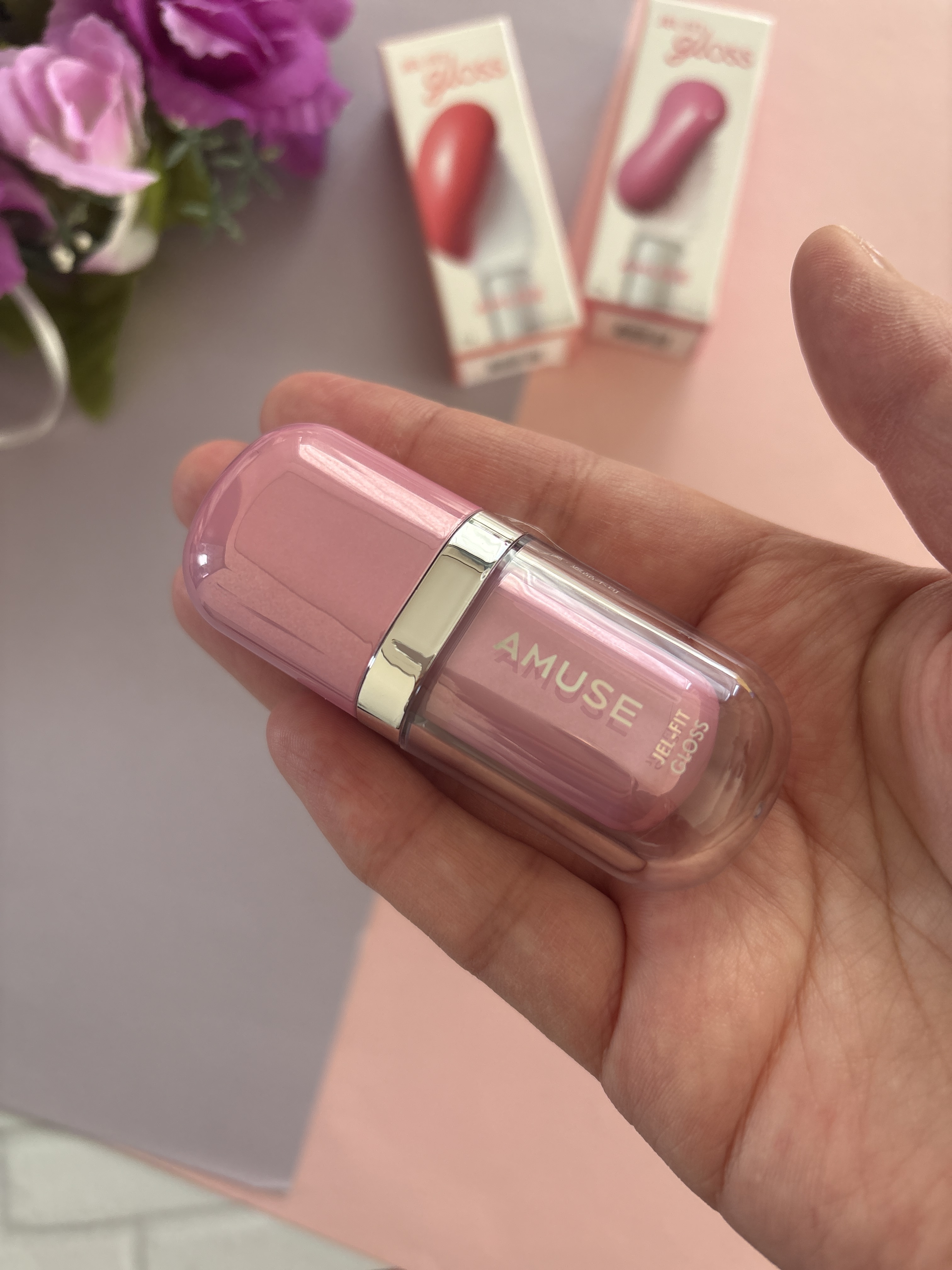 ジェルフィットグロス/AMUSE/リップグロスを使ったクチコミ（2枚目）