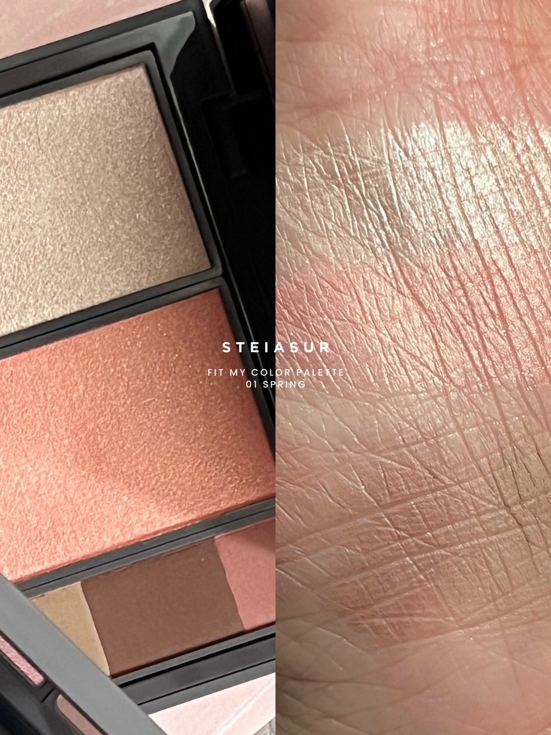 STEIASUR（ステイアシュール） フィット my カラーパレットのクチコミ「ステイアシュールのパーソナルカラーに合わせたマルチパレット
⁡
01 SPRINGはオレンジ系.....」（3枚目）