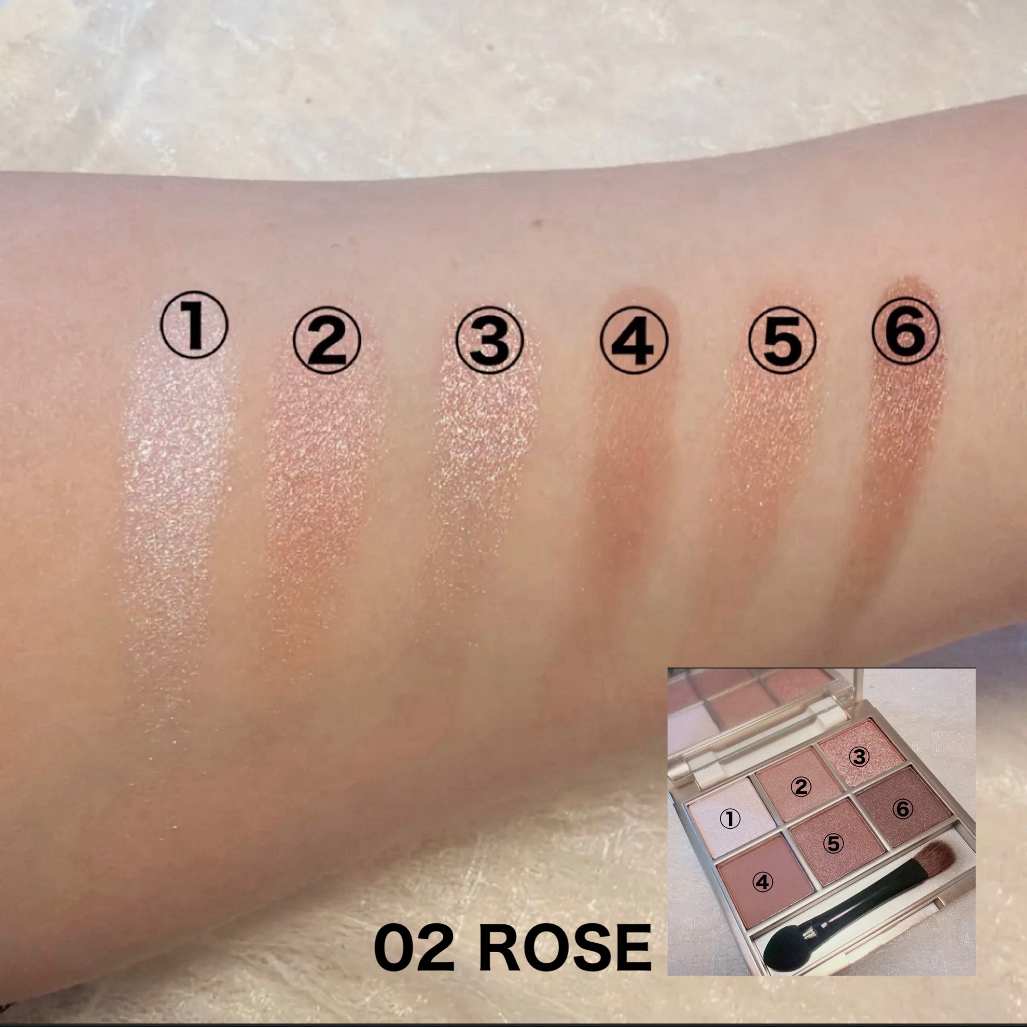 6色アイシャドウパレット/and us/アイシャドウパレットを使ったクチコミ（3枚目）