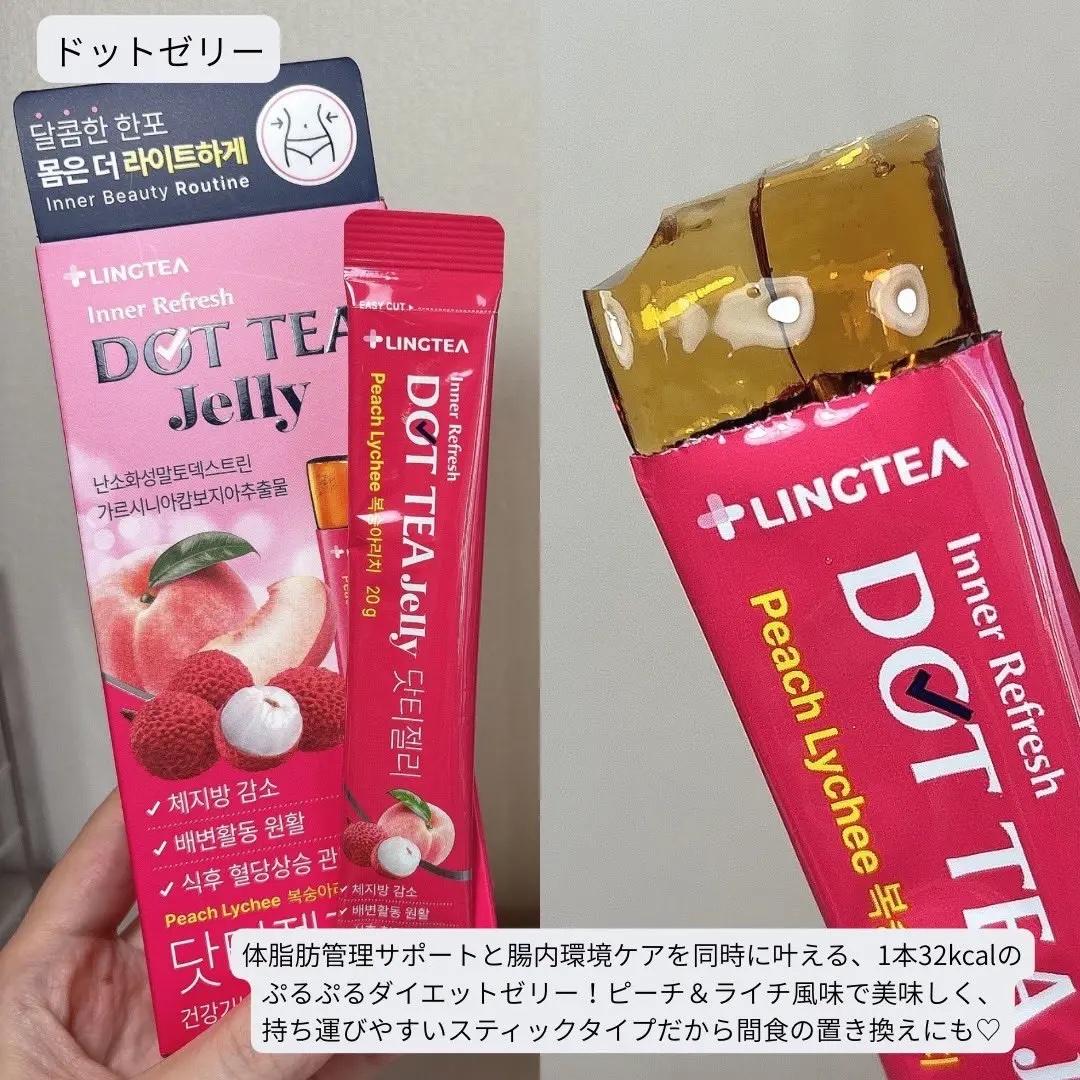 ドットティーゼリー/LINGTEA/ボディサプリメントを使ったクチコミ（3枚目）