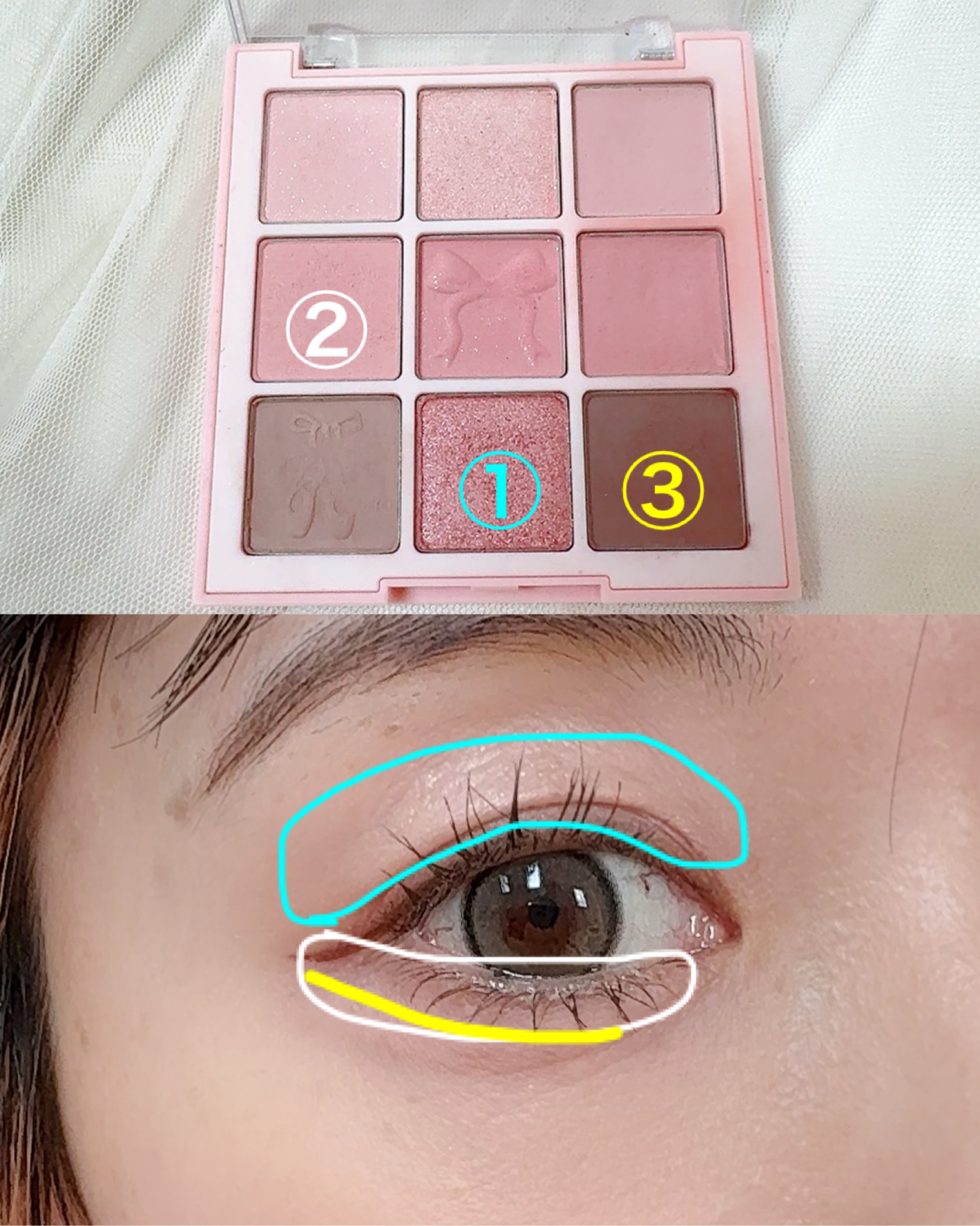 シャドウパレット/dasique/アイシャドウパレットを使ったクチコミ（3枚目）