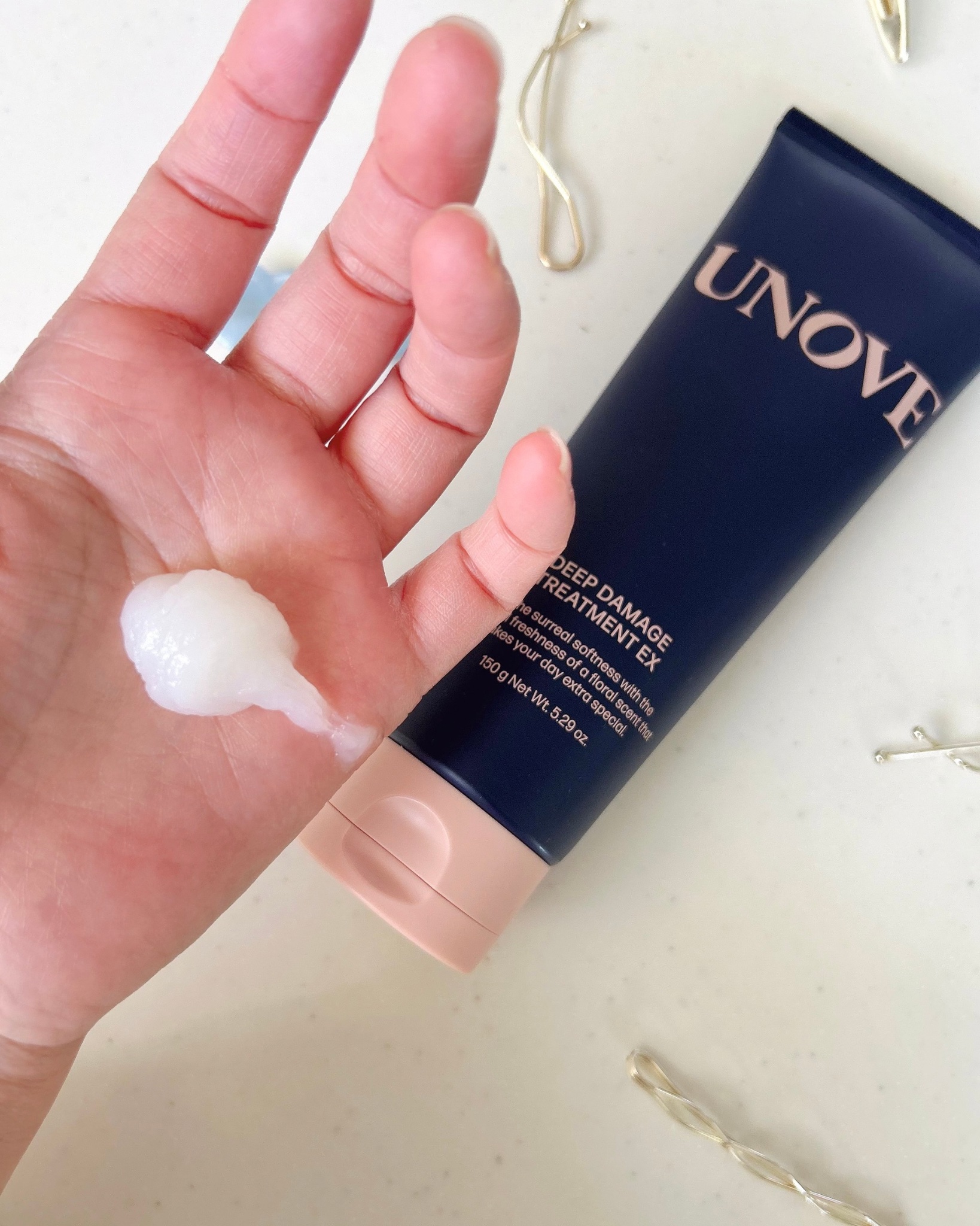 ディープダメージトリートメントEX/UNOVE/洗い流すヘアトリートメントを使ったクチコミ（2枚目）