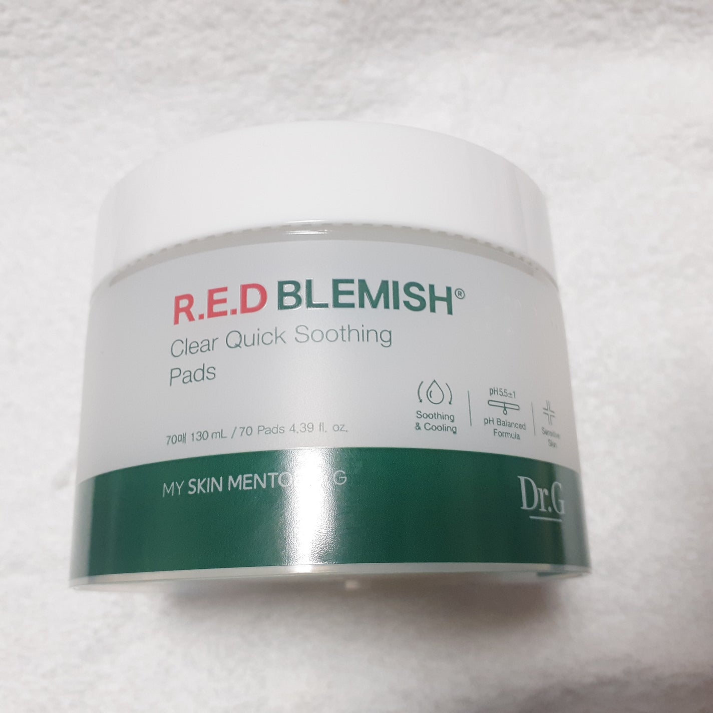 レッドブレミッシュクリアクイックスージングパック/Dr.G/拭き取り化粧水を使ったクチコミ(1枚目)