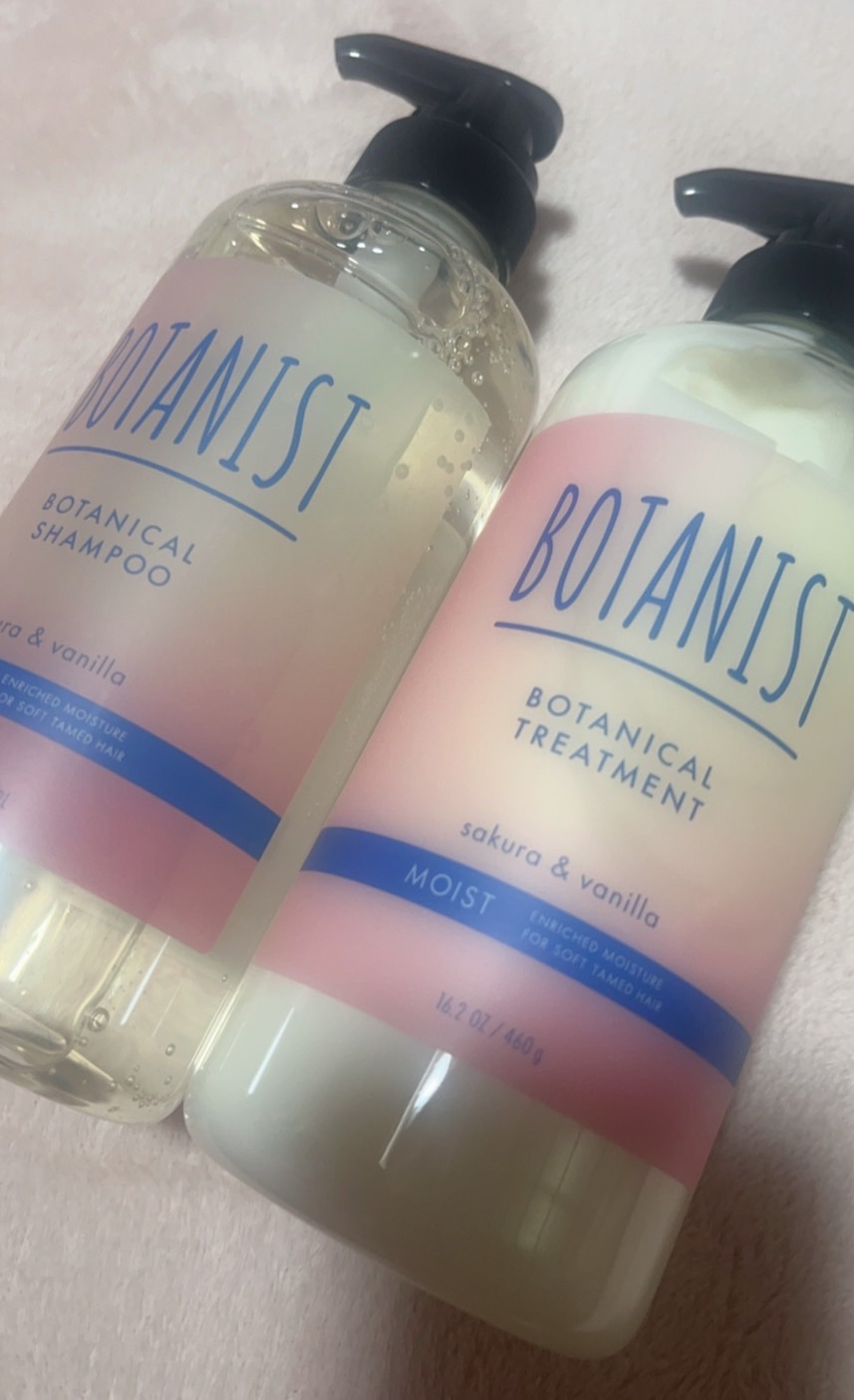 ボタニカルシャンプー・トリートメント サクラ＆バニラの香り モイスト/BOTANIST/市販シャンプーを使ったクチコミ（1枚目）
