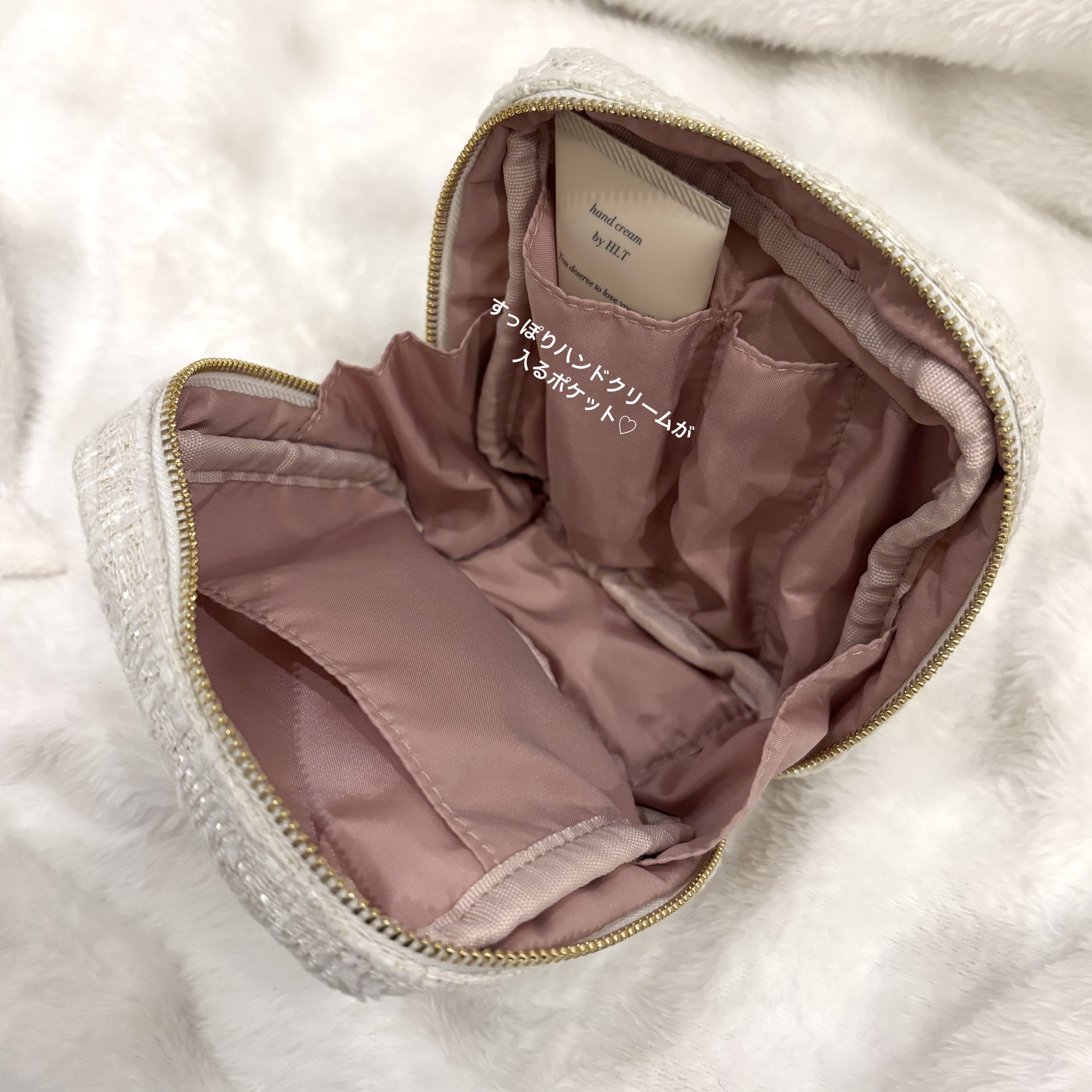 Her lip to BEAUTY リッチハンドクリームのクチコミ「\ すぐスマホ触れる‼️ / Her lip to BEAUTYのハンドクリーム🧸直営店で購入.....」（2枚目）