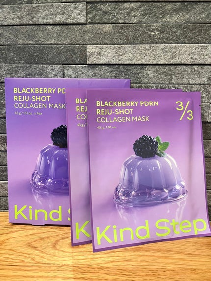 ブラックベリーPDRN リジュショット コラーゲンマスク/KindStep/シートマスク・パックを使ったクチコミ(1枚目)