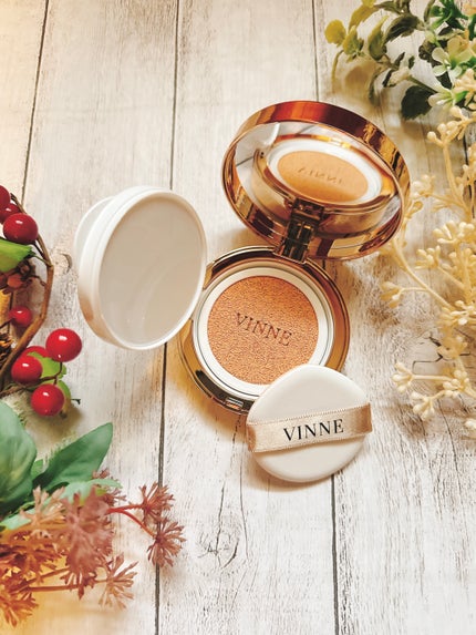 プレステージグロウスキンフィットクッション/VINNE /クッションファンデーションを使ったクチコミ(2枚目)