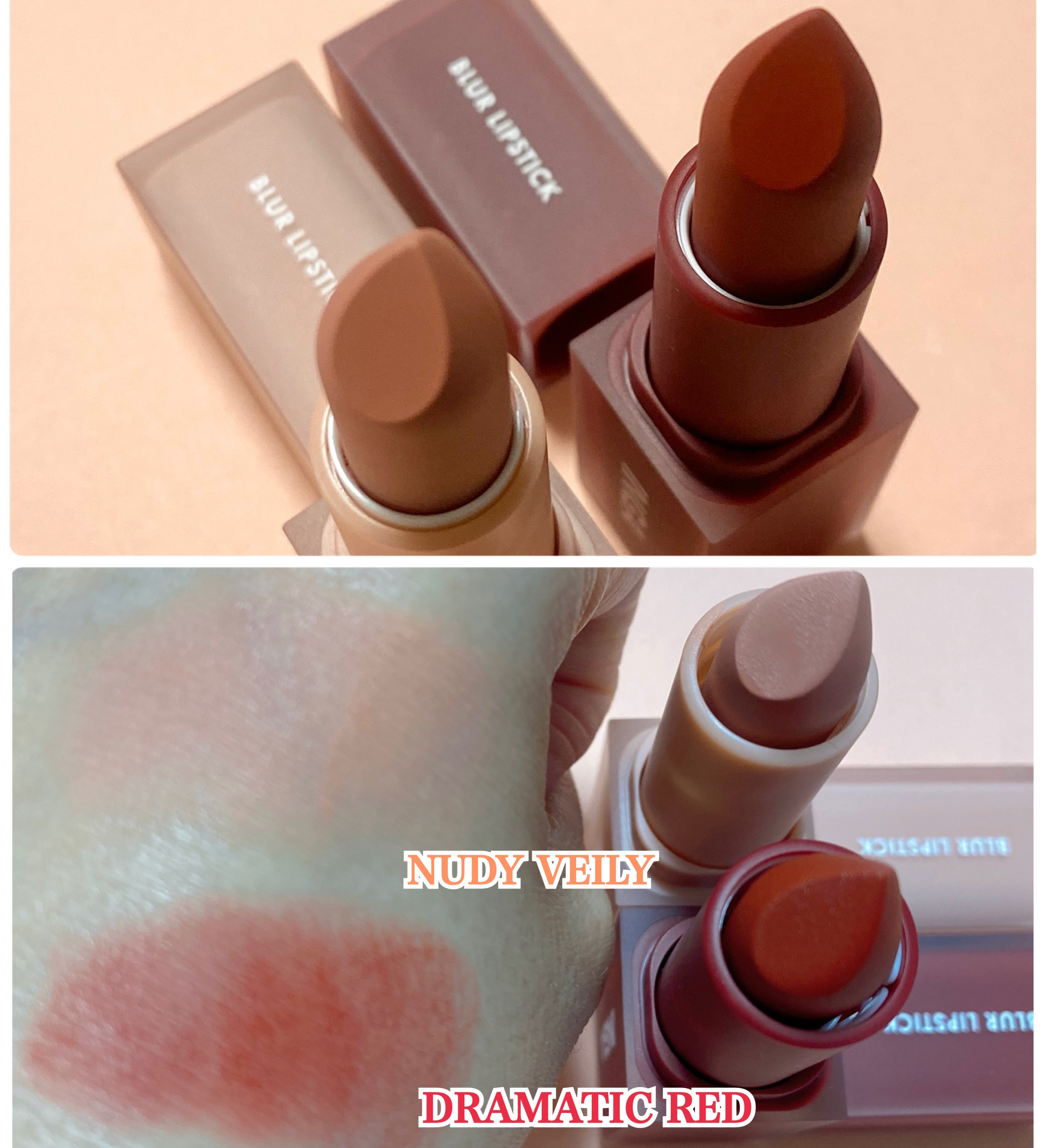 パウダーブラー リップスティック/INGA/口紅を使ったクチコミ（3枚目）