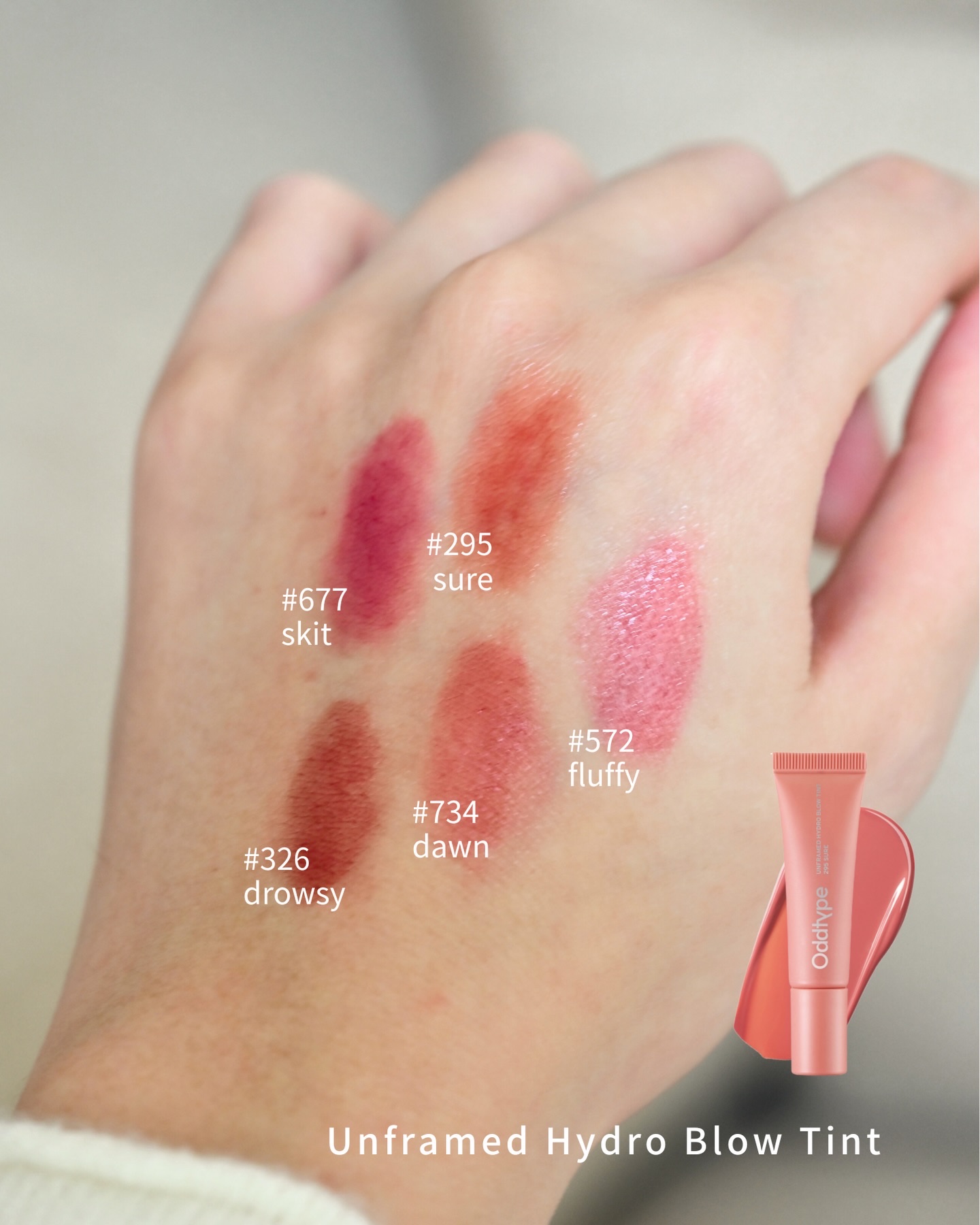 アンフレームドハイドロブロウティント/Oddtype/リップティントを使ったクチコミ（2枚目）