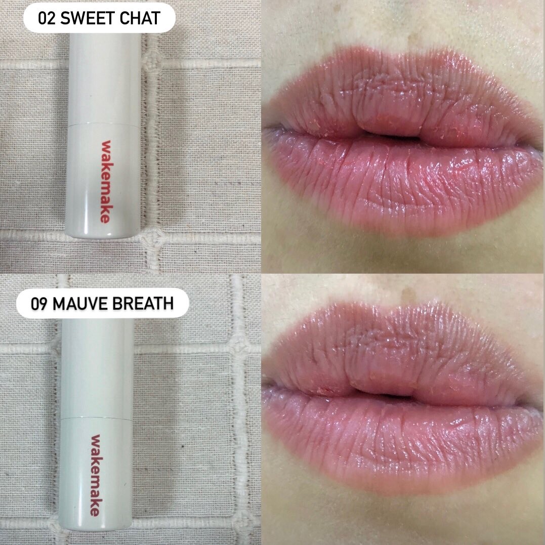 ヘルシーグロウバームスティック/wakemake/口紅を使ったクチコミ（3枚目）